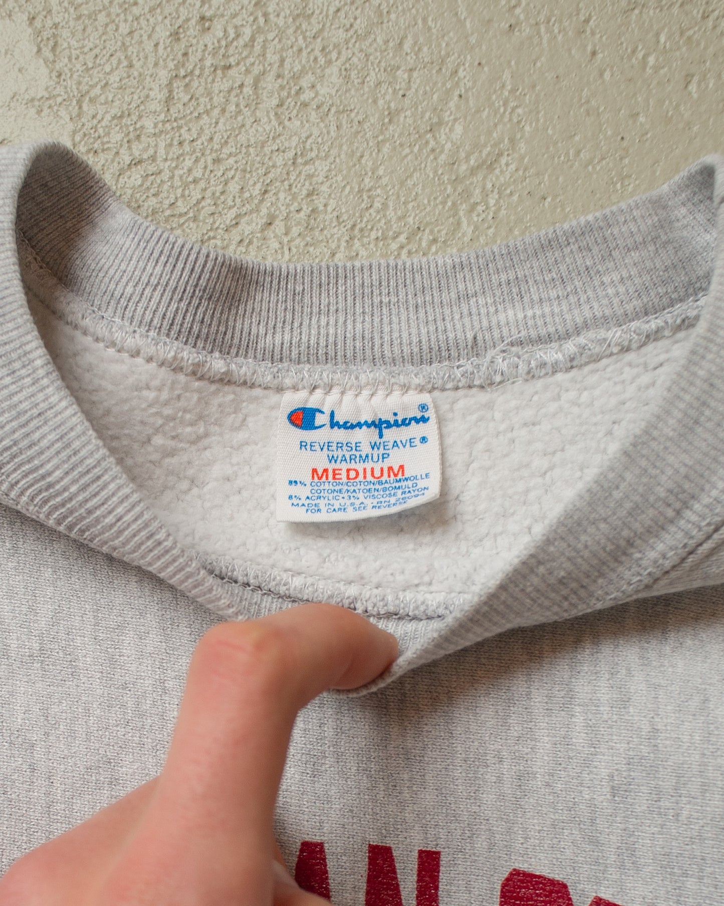 1980s Champion MIT Sloan School Reverse Weave Sweatshirt grey - M