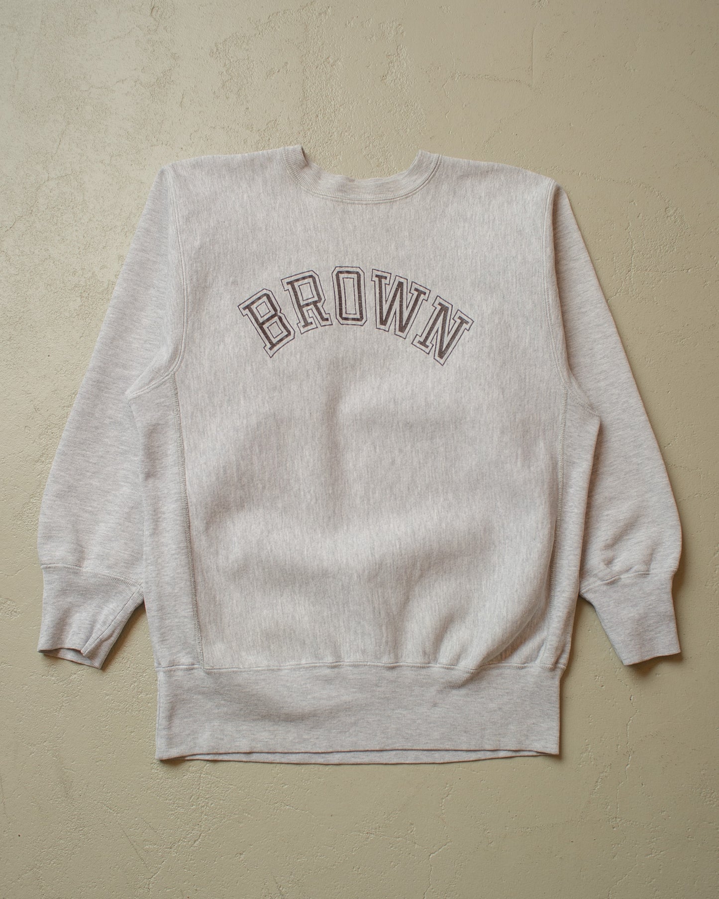 1990s Champion Brown University Reverse Weave Sweatshirt grey - L/XL