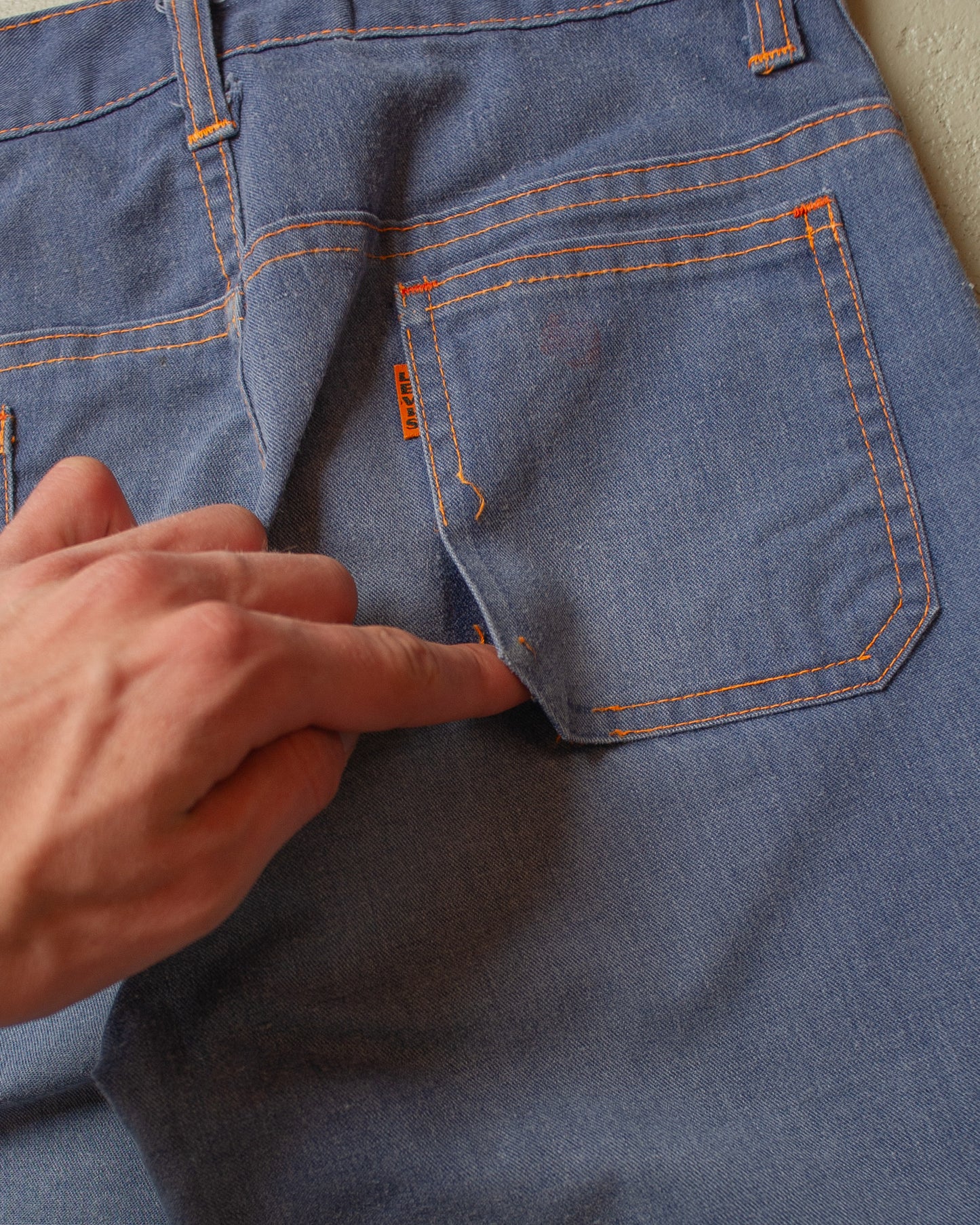 1960´s Levi´s Big E Orange Tab Flared Pants blue - W26 L30