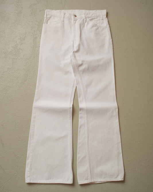 1970s Levi´s Big E Flared Jeans white - W32 L33