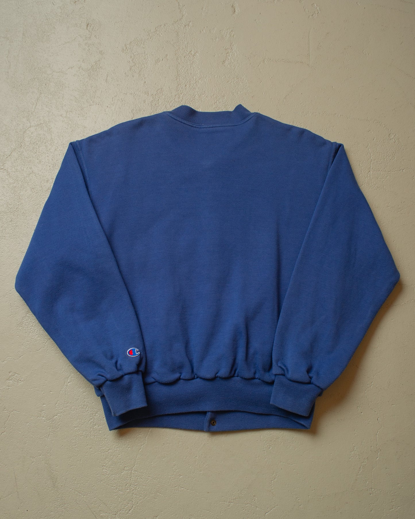 1990s Champion lined Cotton Sweatshirt blue - S/M