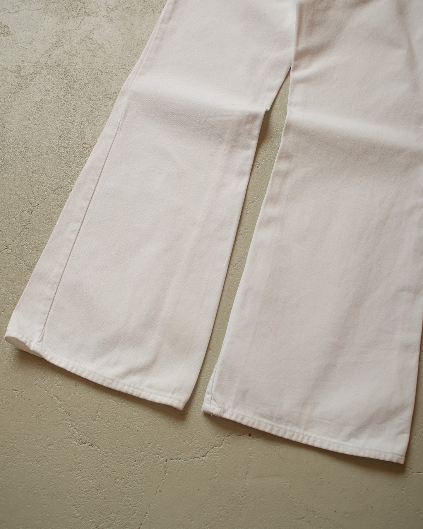 1970s Levi´s Big E Flared Jeans white - W32 L33