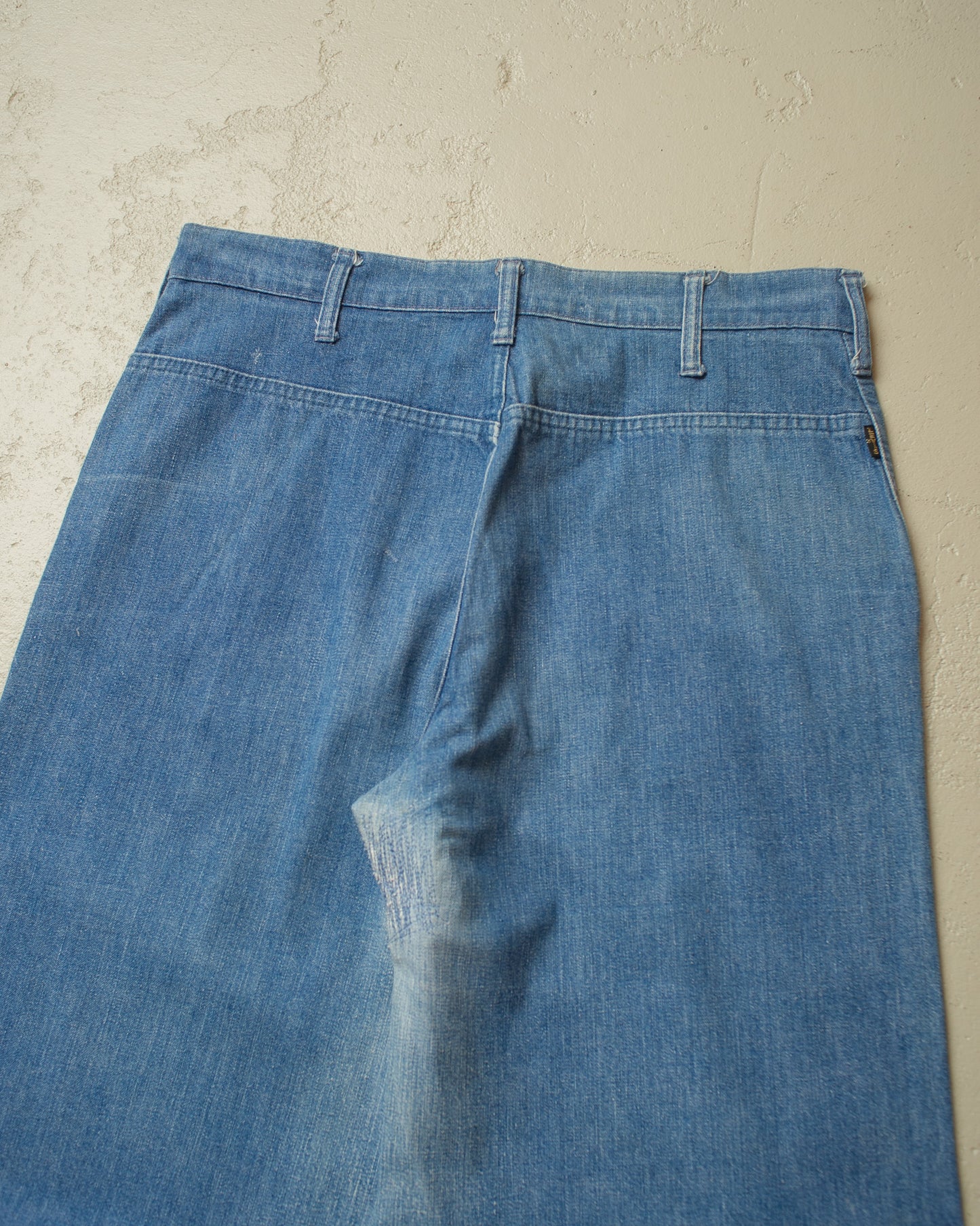 1960s/70s Levi´s Big E Repaired Flared Jeans blue - W33 L30