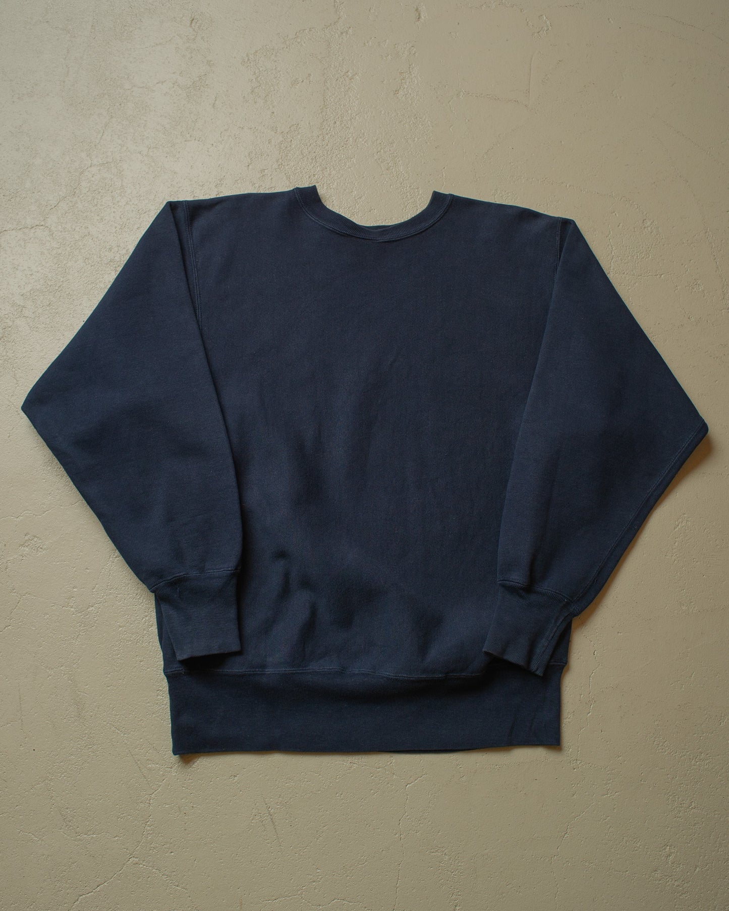 1990s Champion Logo Reverse Weave Sweatshirt navyblue - XL