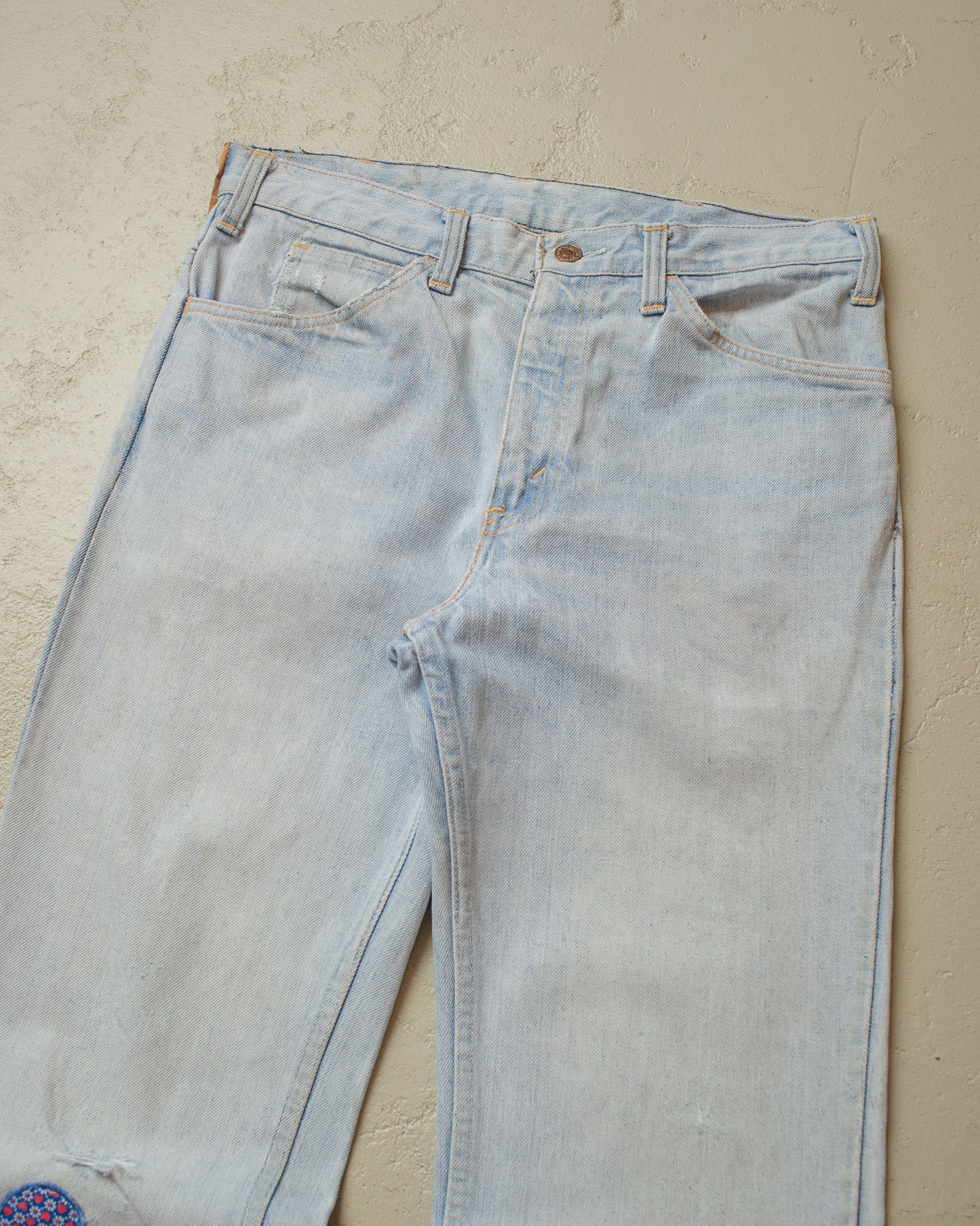 1970s Levi´s Big E Orange Tab Flared Jeans blue - W32 L32