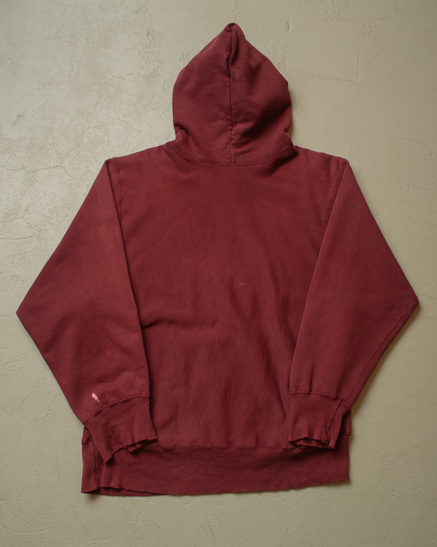 1980s Champion Boston College Reverse Weave Hoodie burgundy - L/XL