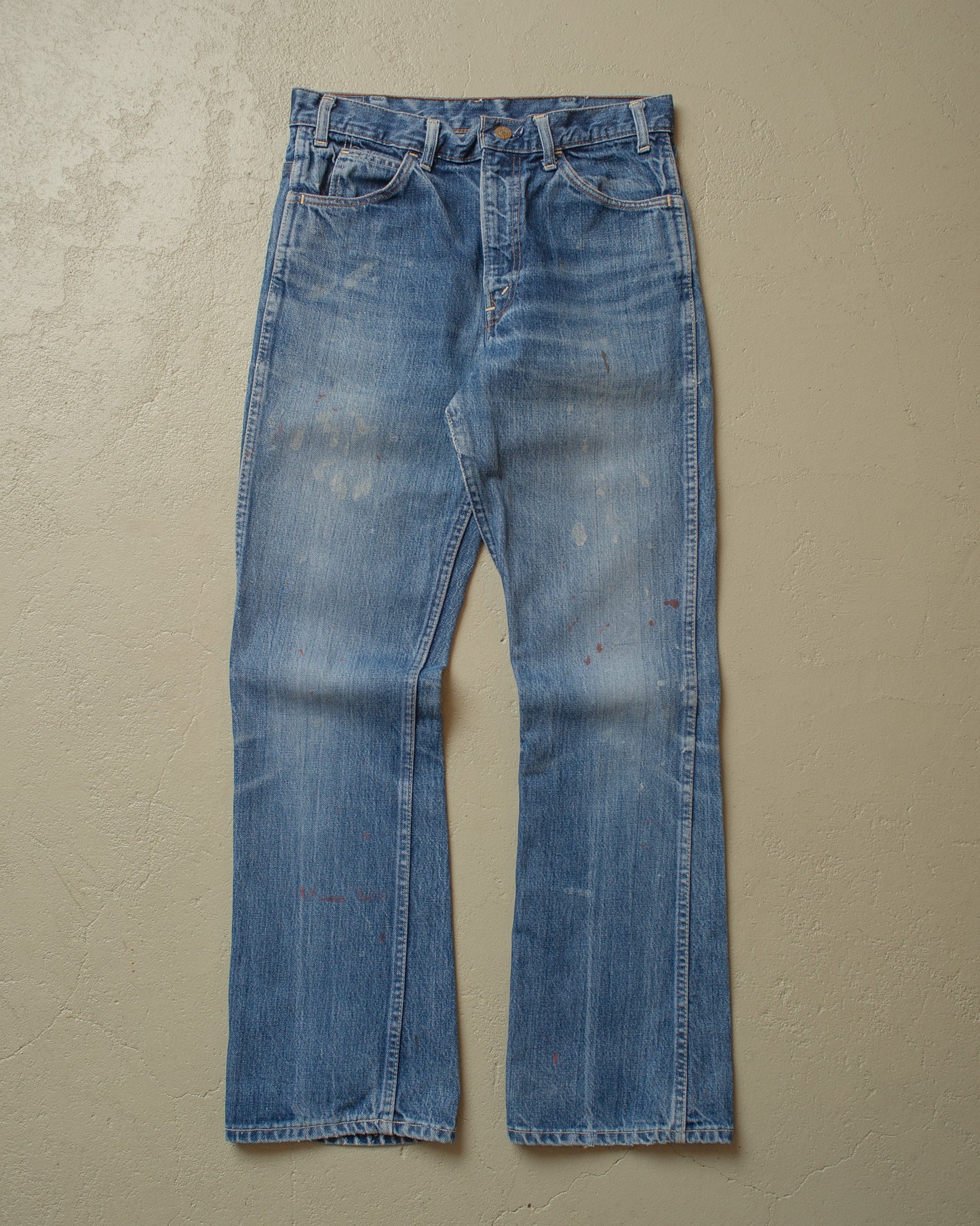 1960s/70s Levi´s Big E Orange Tab Flared Jeans blue - W30 L30