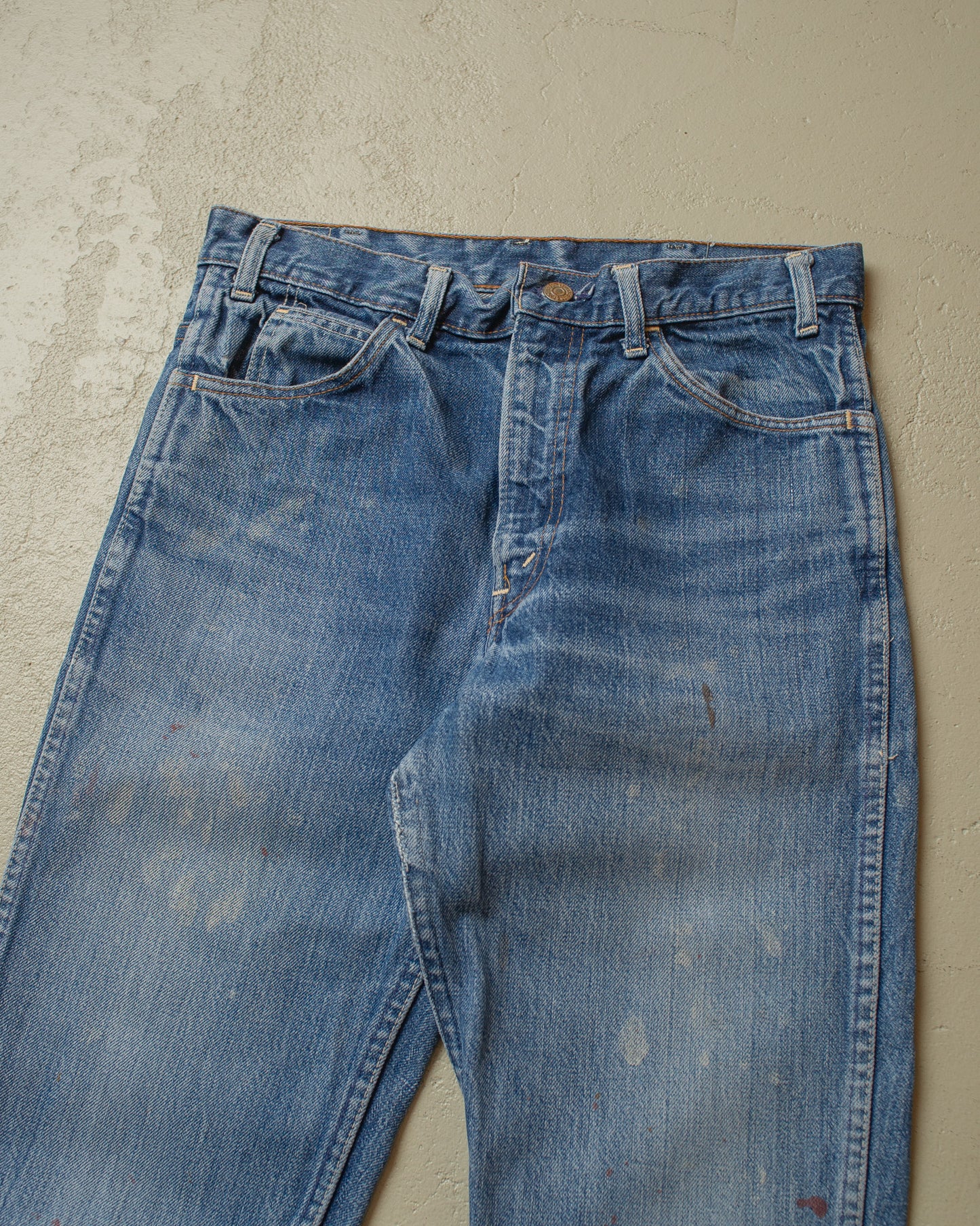 1960s/70s Levi´s Big E Orange Tab Flared Jeans blue - W30 L30