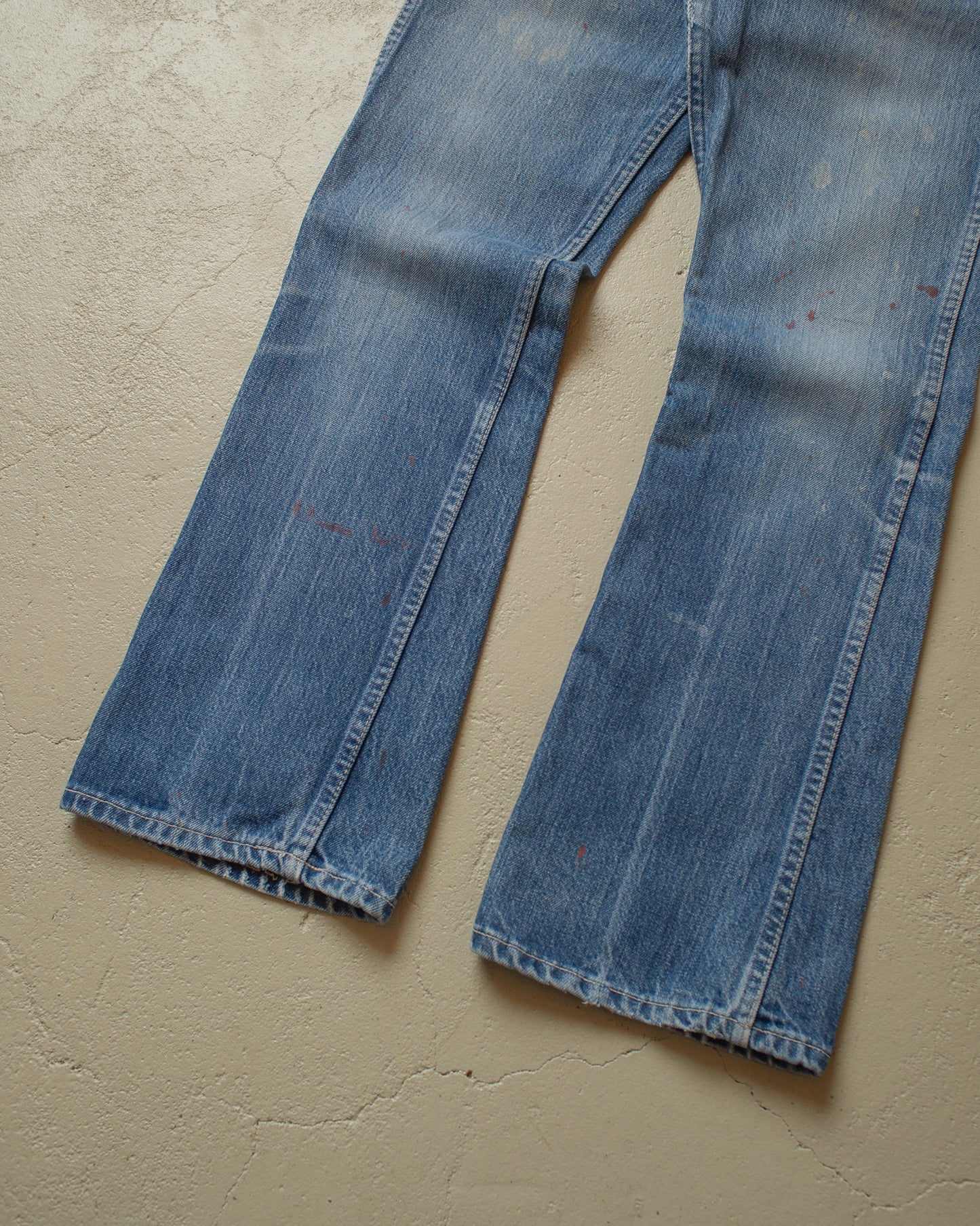 1960s/70s Levi´s Big E Orange Tab Flared Jeans blue - W30 L30