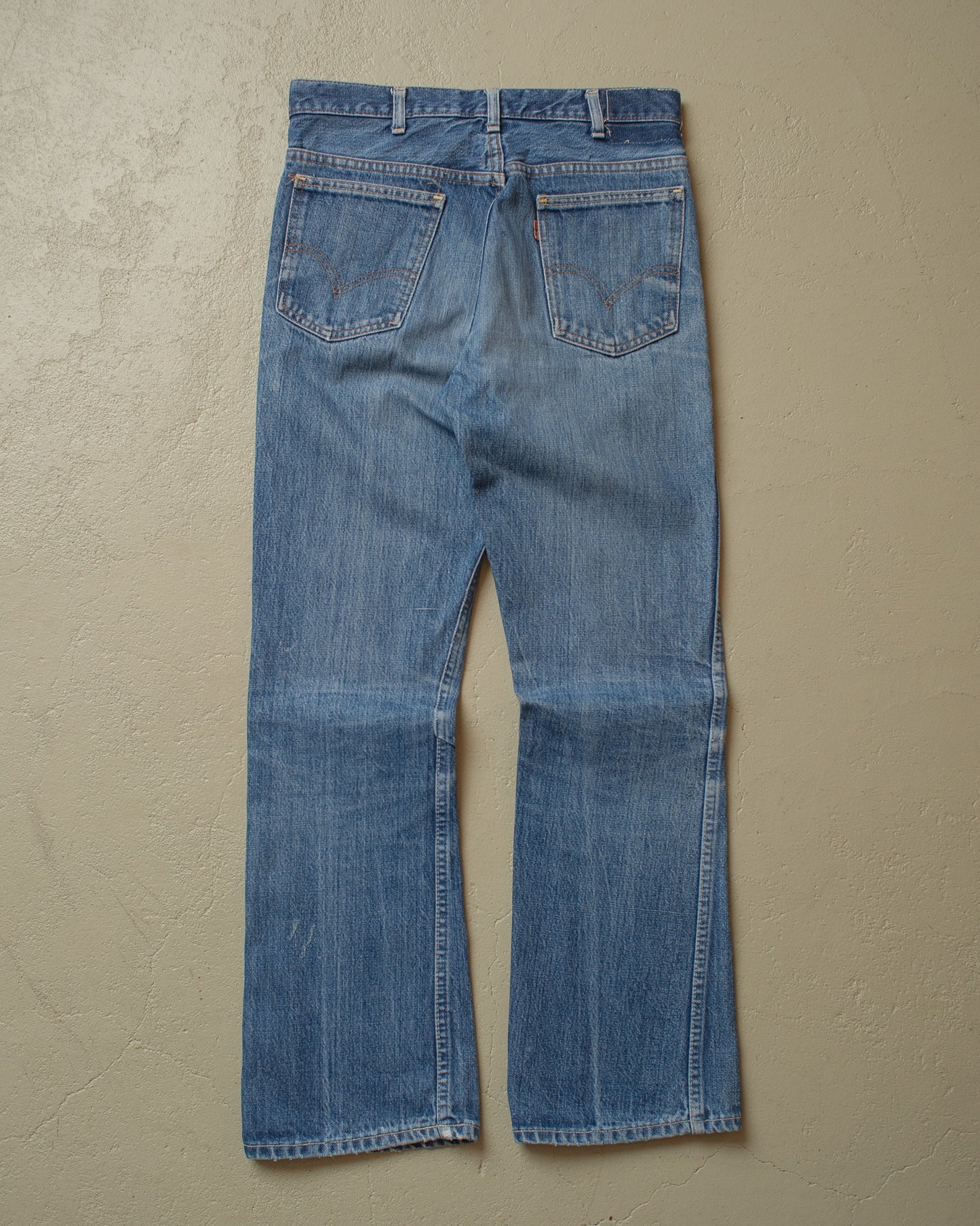 1960s/70s Levi´s Big E Orange Tab Flared Jeans blue - W30 L30