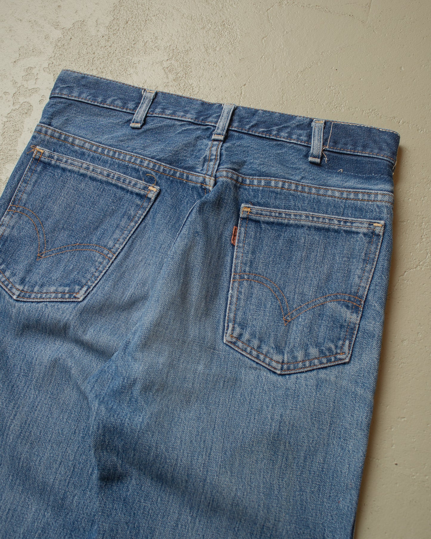 1960s/70s Levi´s Big E Orange Tab Flared Jeans blue - W30 L30