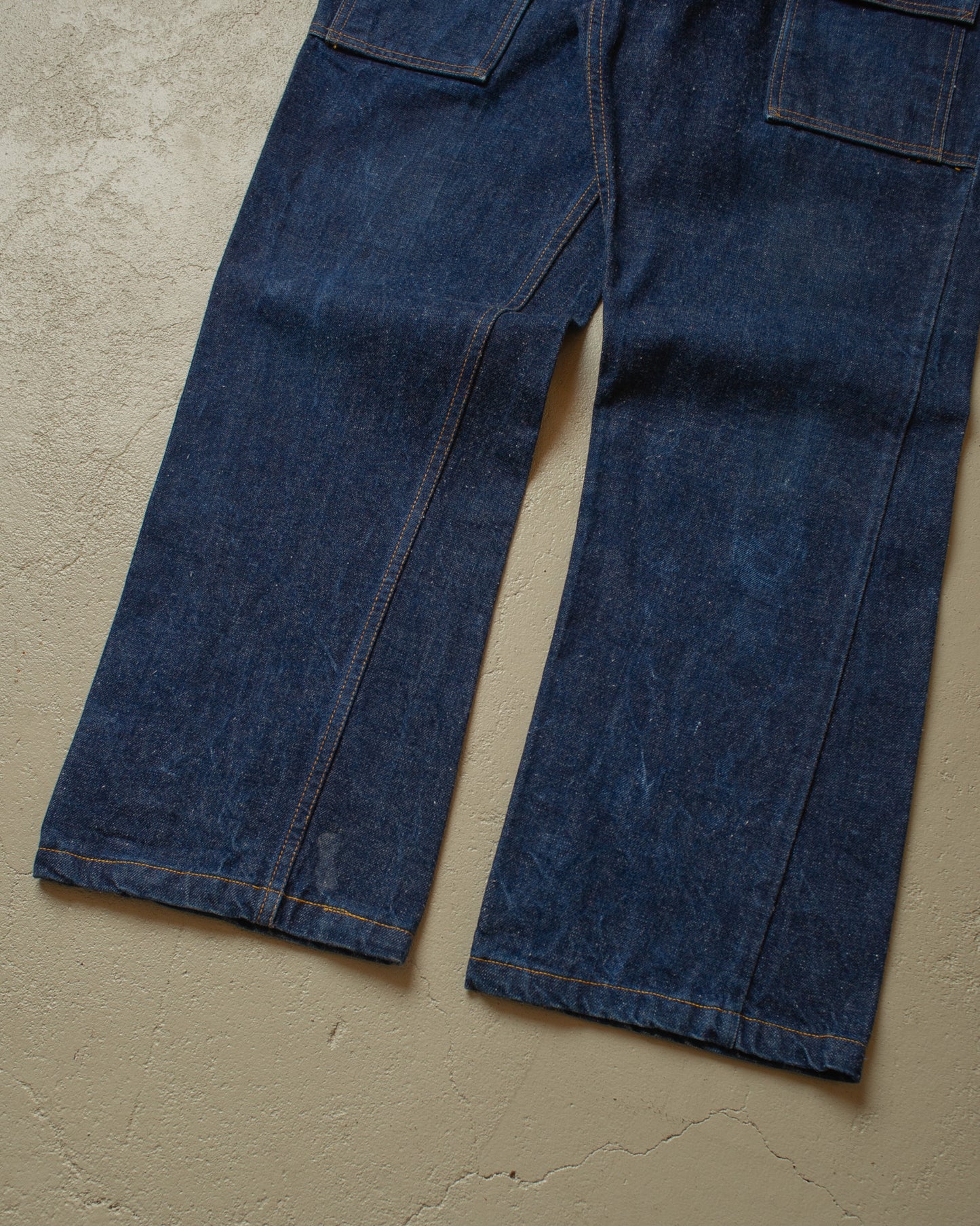 1970s Levi´s Big E Faded Jeans navyblue - W38 L31