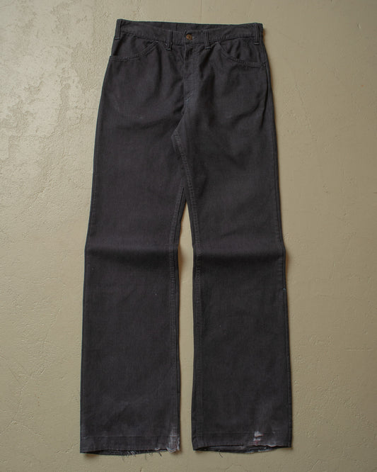 1960s/70s Levi´s Big E Overdyed Flared Pants black - W31 L33