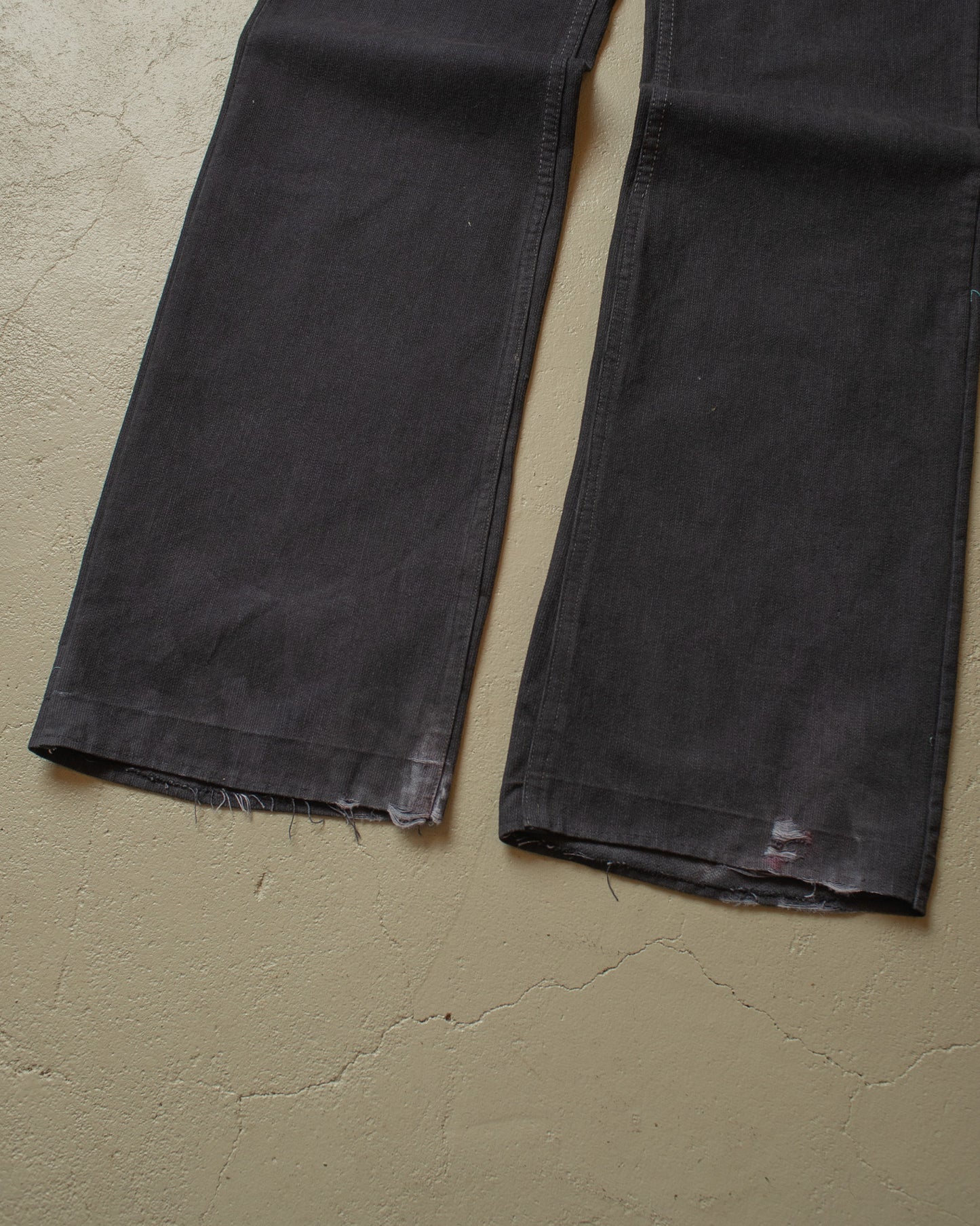 1960s/70s Levi´s Big E Overdyed Flared Pants black - W31 L33