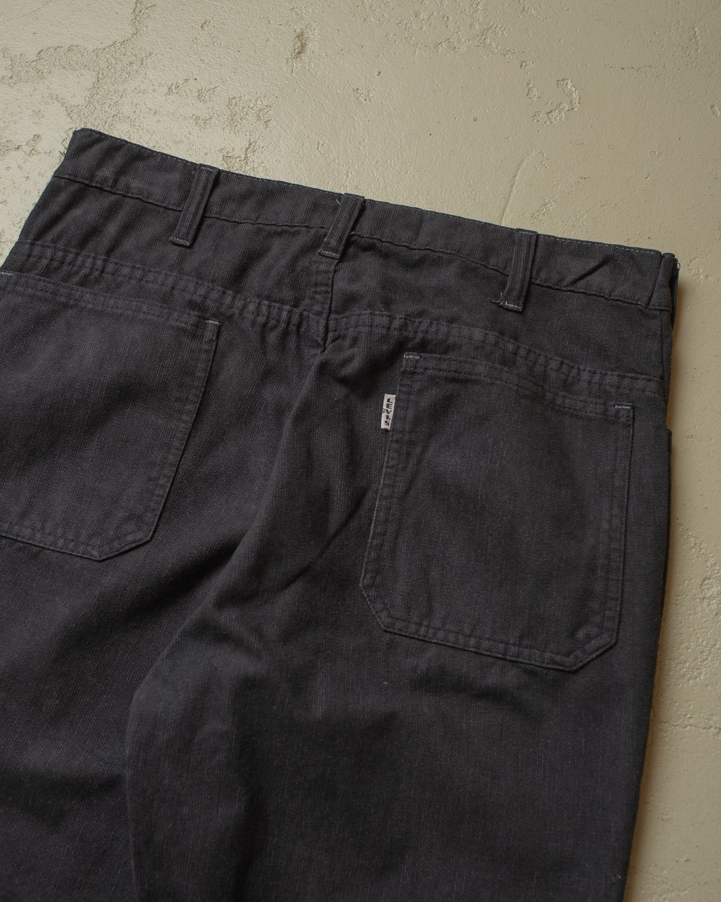 1960s/70s Levi´s Big E Overdyed Flared Pants black - W31 L33