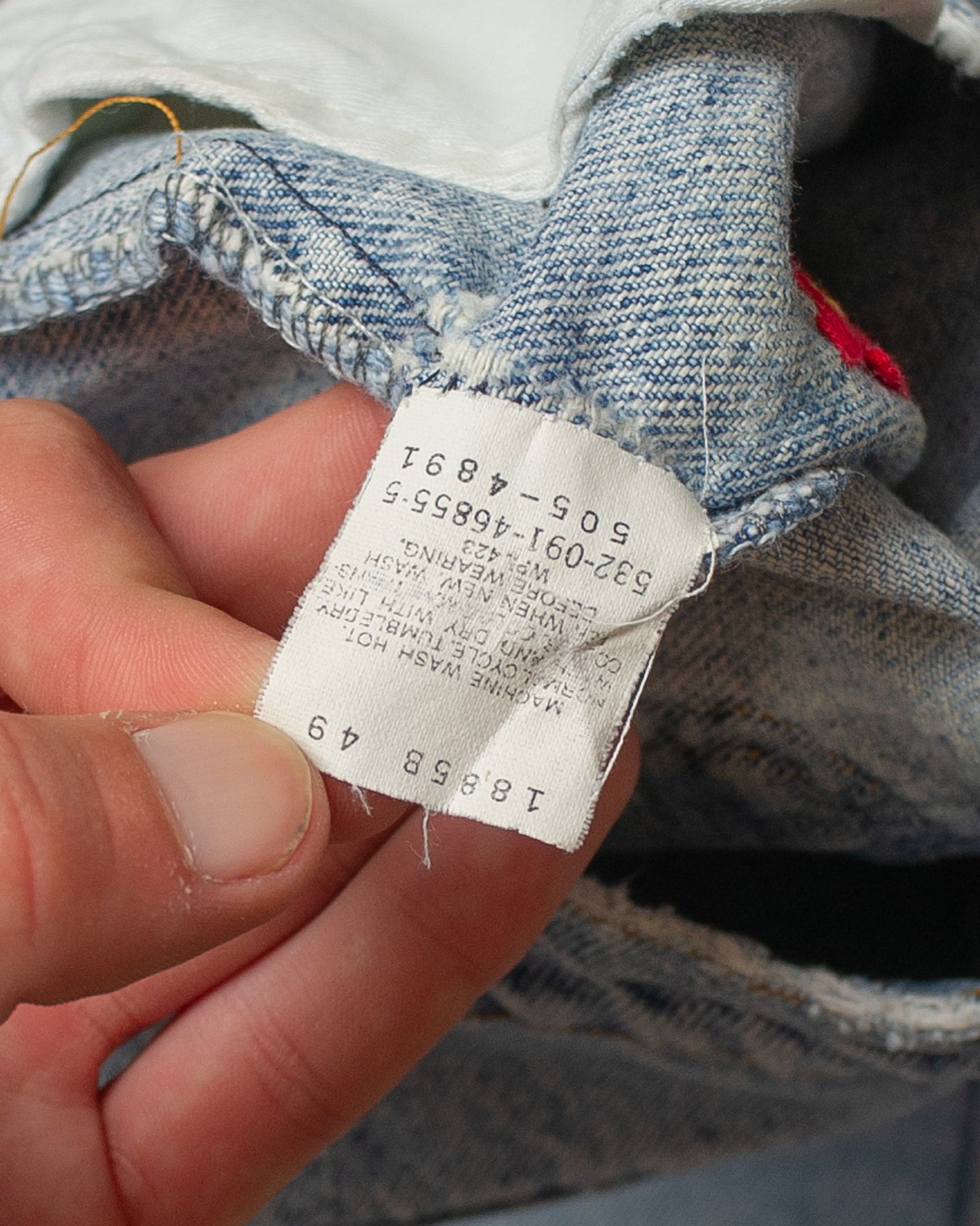 1991 Levi´s 501 Hand Embroidered Jeans blue - W29 L30