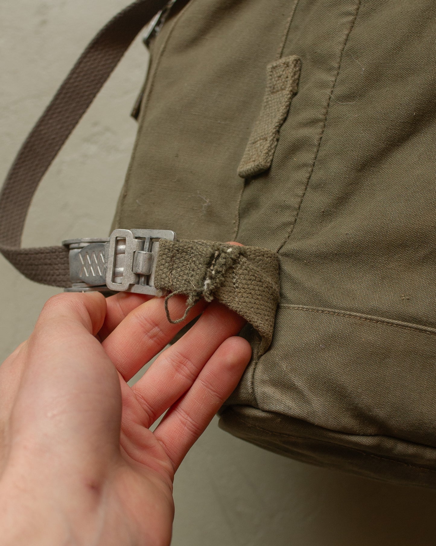 1960s Bundeswehr Army Canvas Backpack khaki