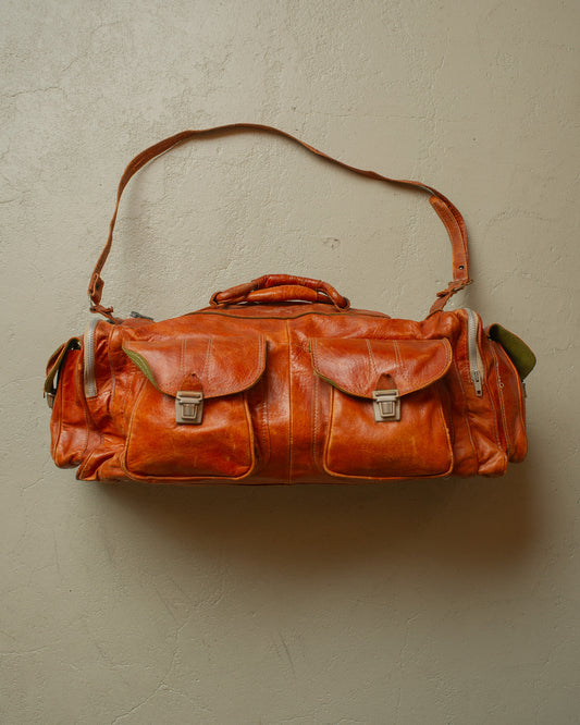1970s/80s Leather Weekender Bag brown