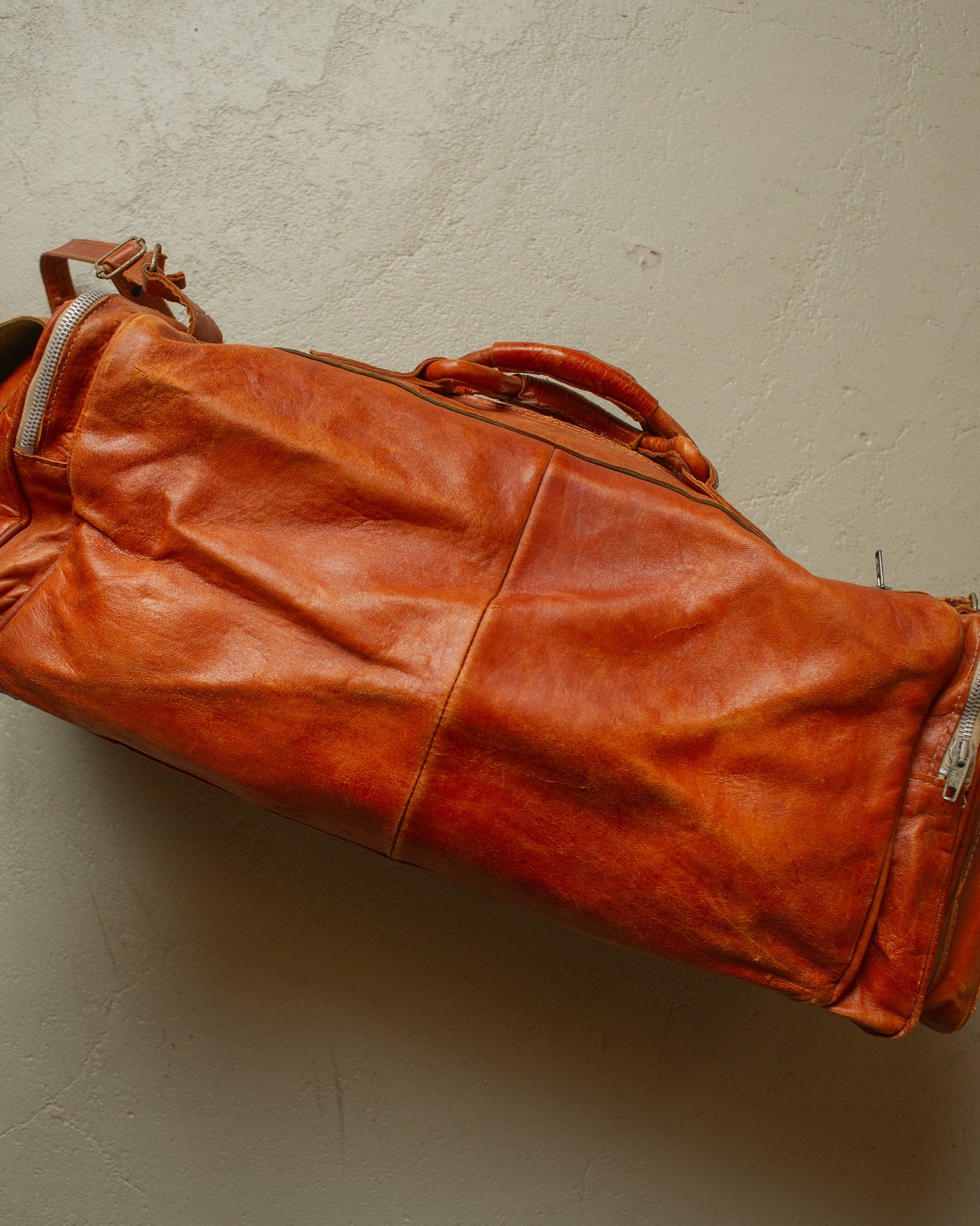 1970s/80s Leather Weekender Bag brown