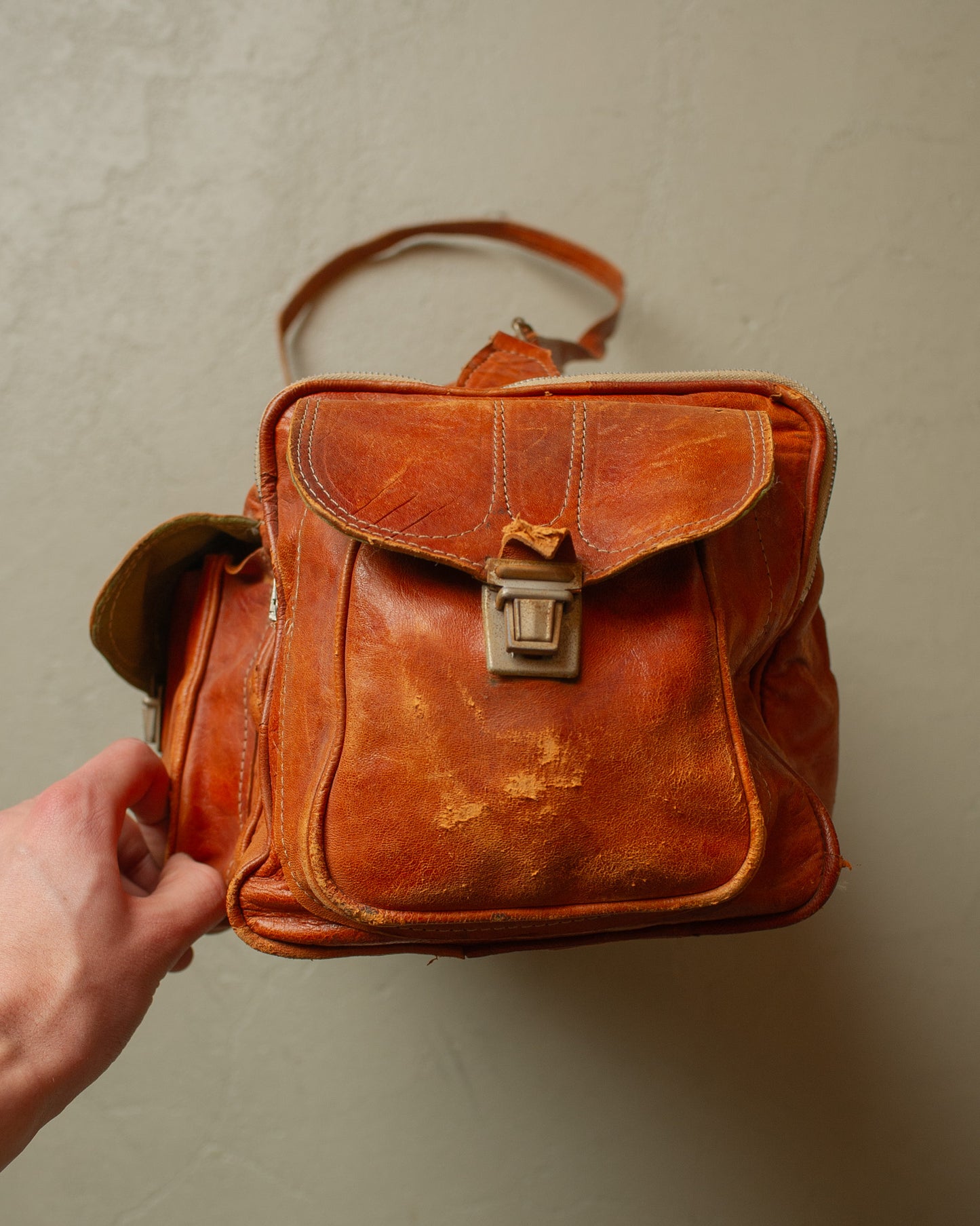 1970s/80s Leather Weekender Bag brown