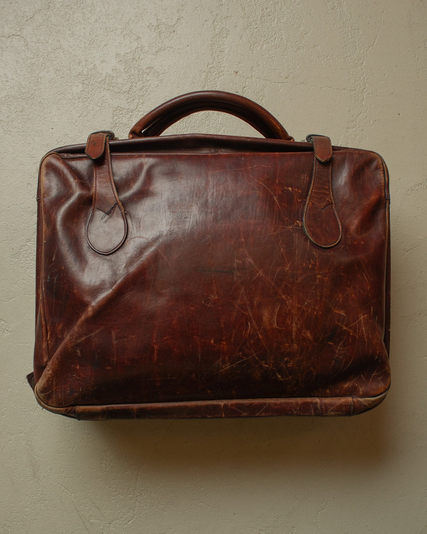 1960s/70s Etienne Aigner Leather Weekender burgundy
