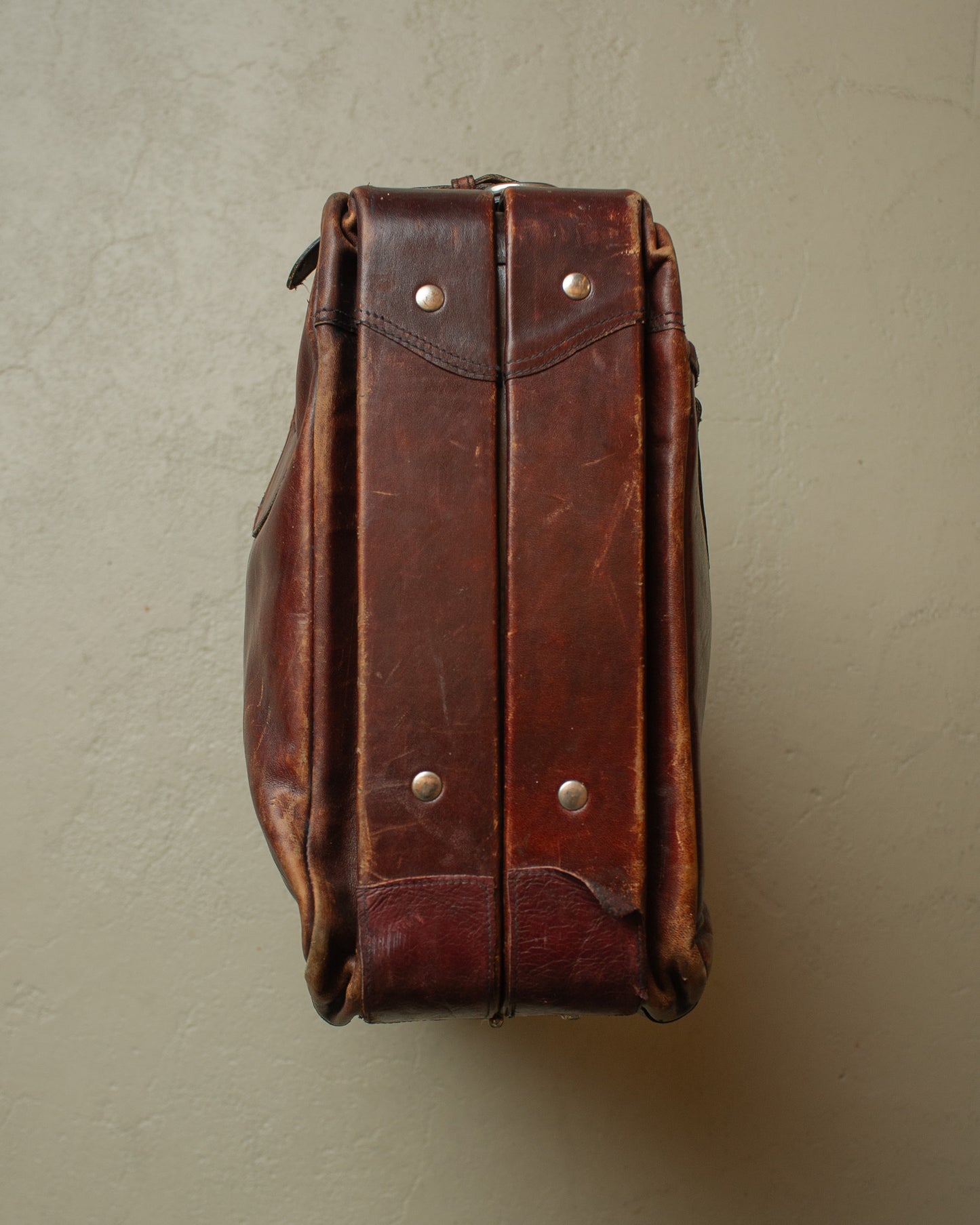 1960s/70s Etienne Aigner Leather Weekender burgundy