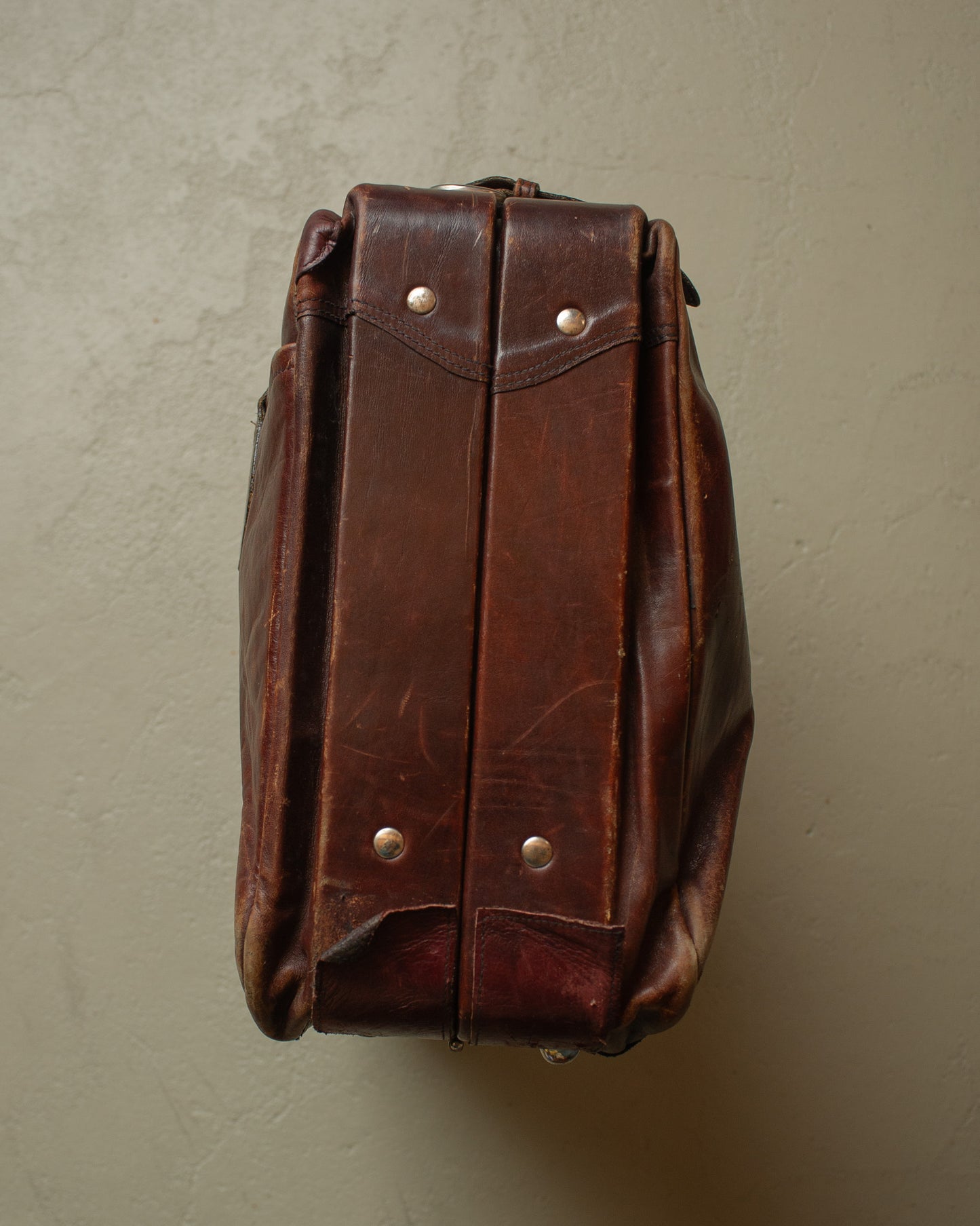 1960s/70s Etienne Aigner Leather Weekender burgundy