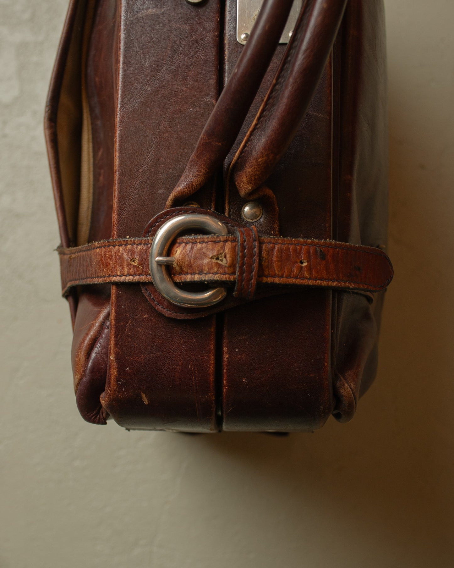 1960s/70s Etienne Aigner Leather Weekender burgundy