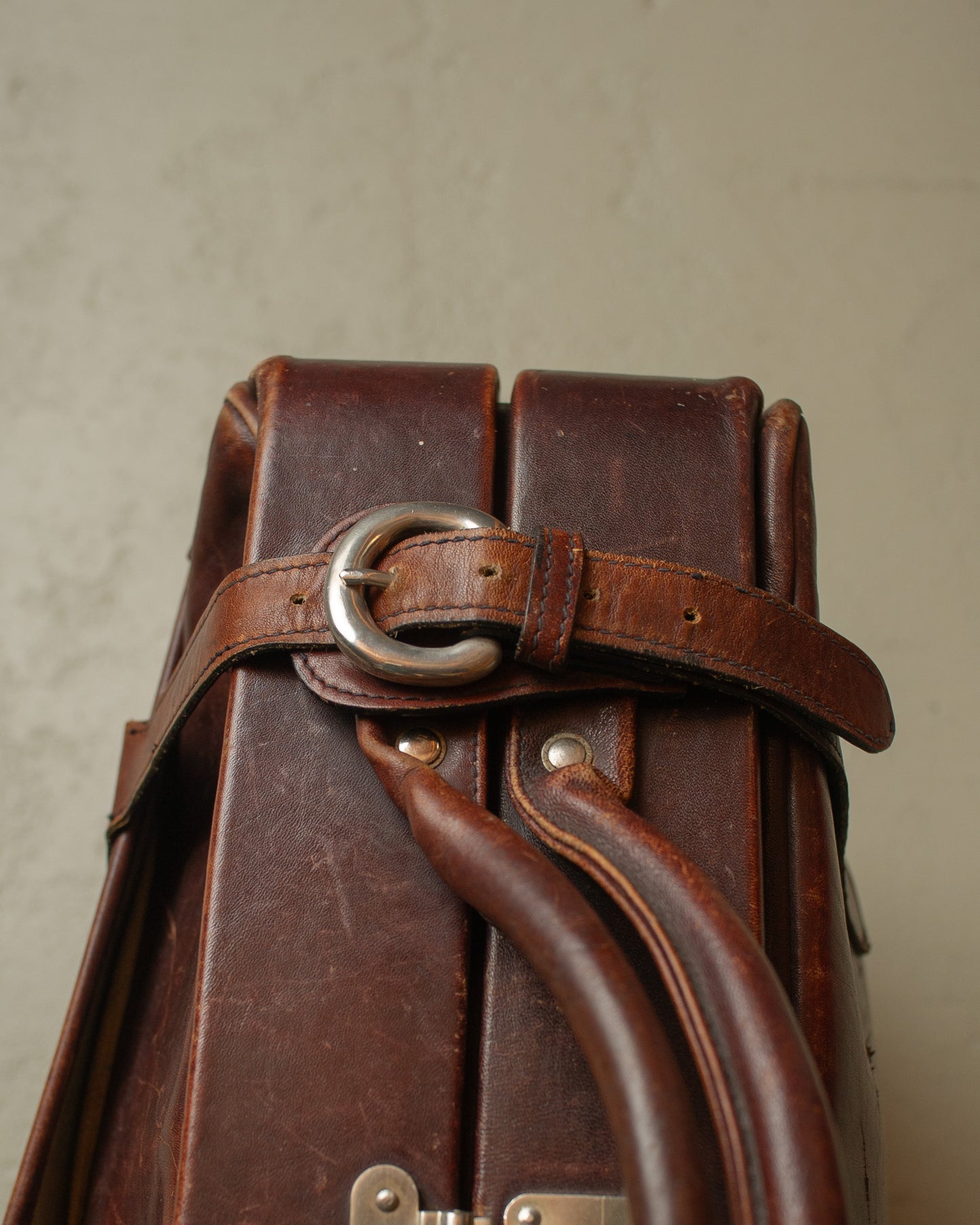 1960s/70s Etienne Aigner Leather Weekender burgundy