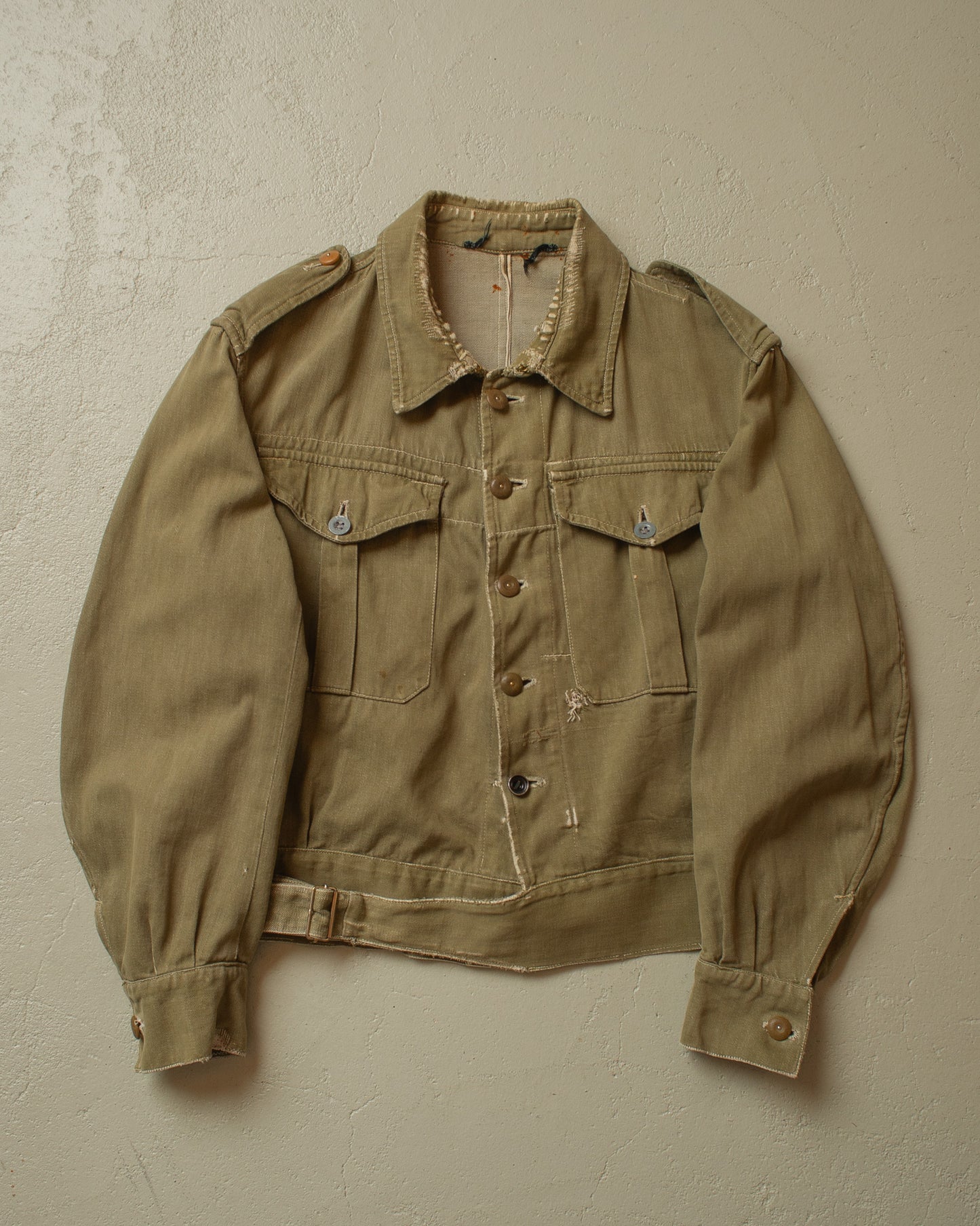 1942 repaired British Battledress khaki - S/M