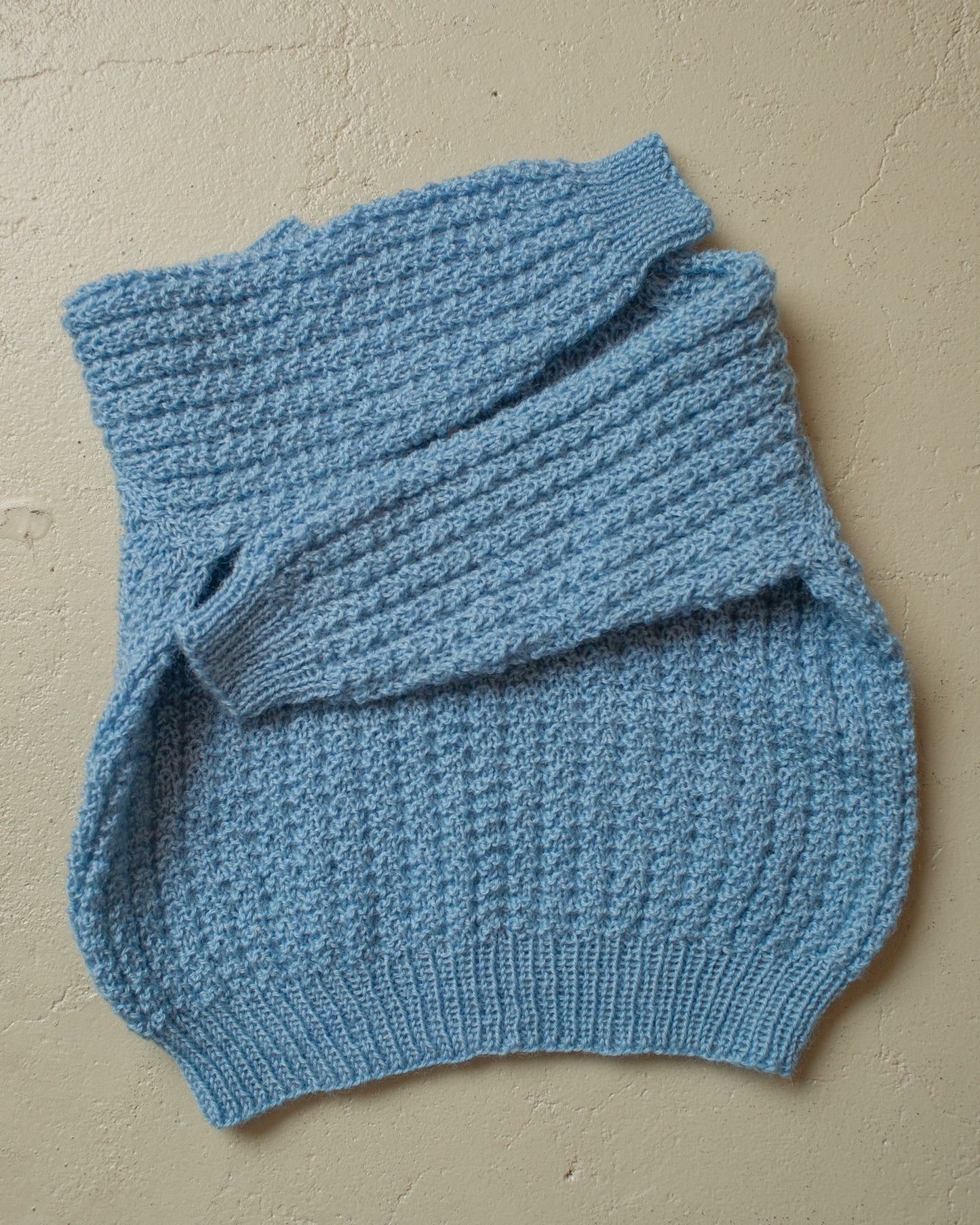 1950s/60s Handmade Zip Knit blue - Kids