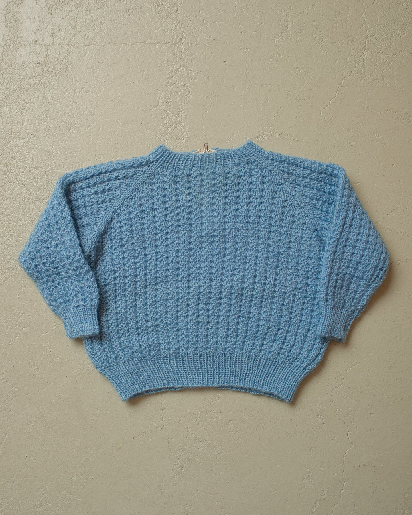 1950s/60s Handmade Zip Knit blue - Kids