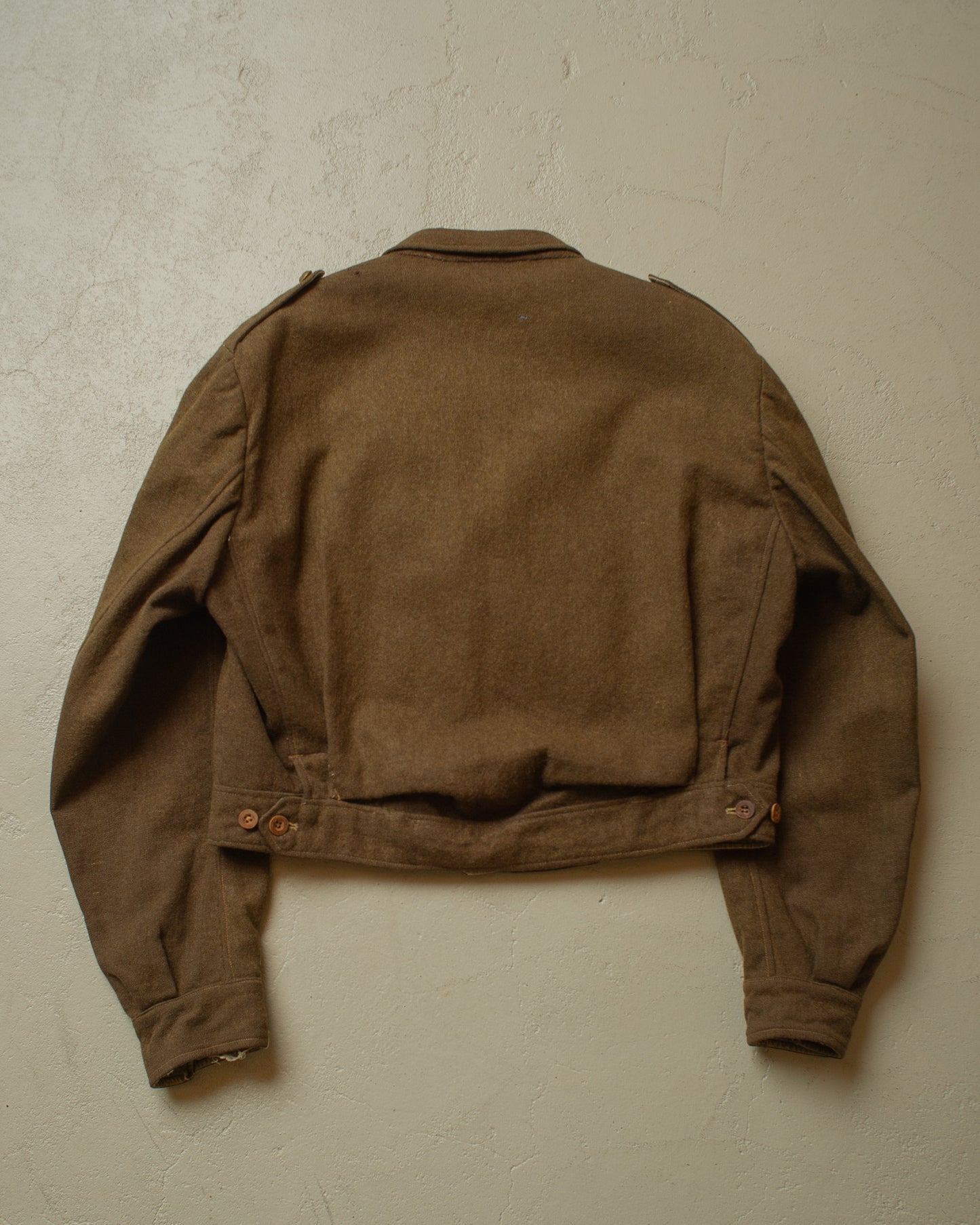 1950s French Wool Field Jacket khaki/brown - L/XL