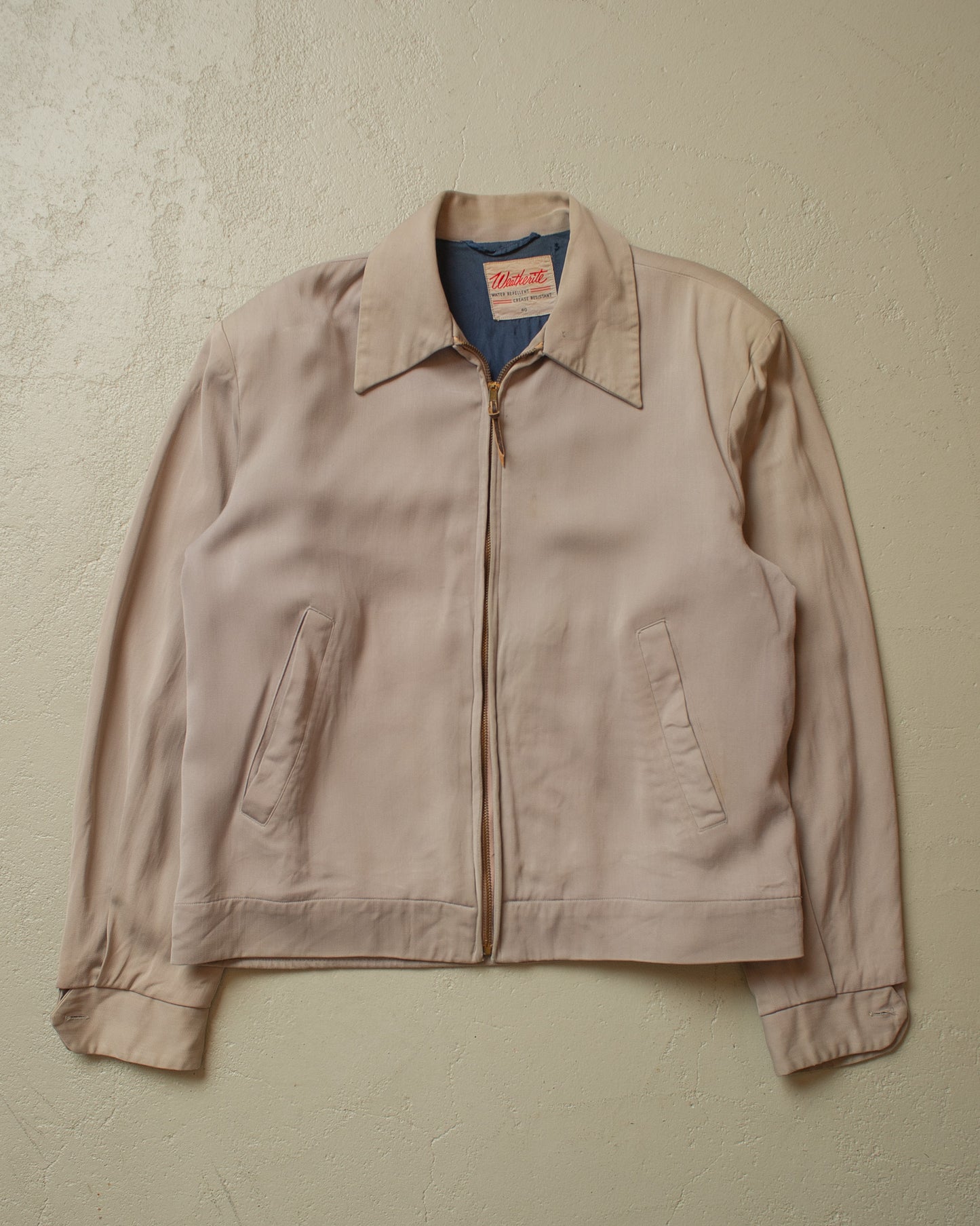 1950s/60s Weatherite Gabardine Jacket beige - M/L