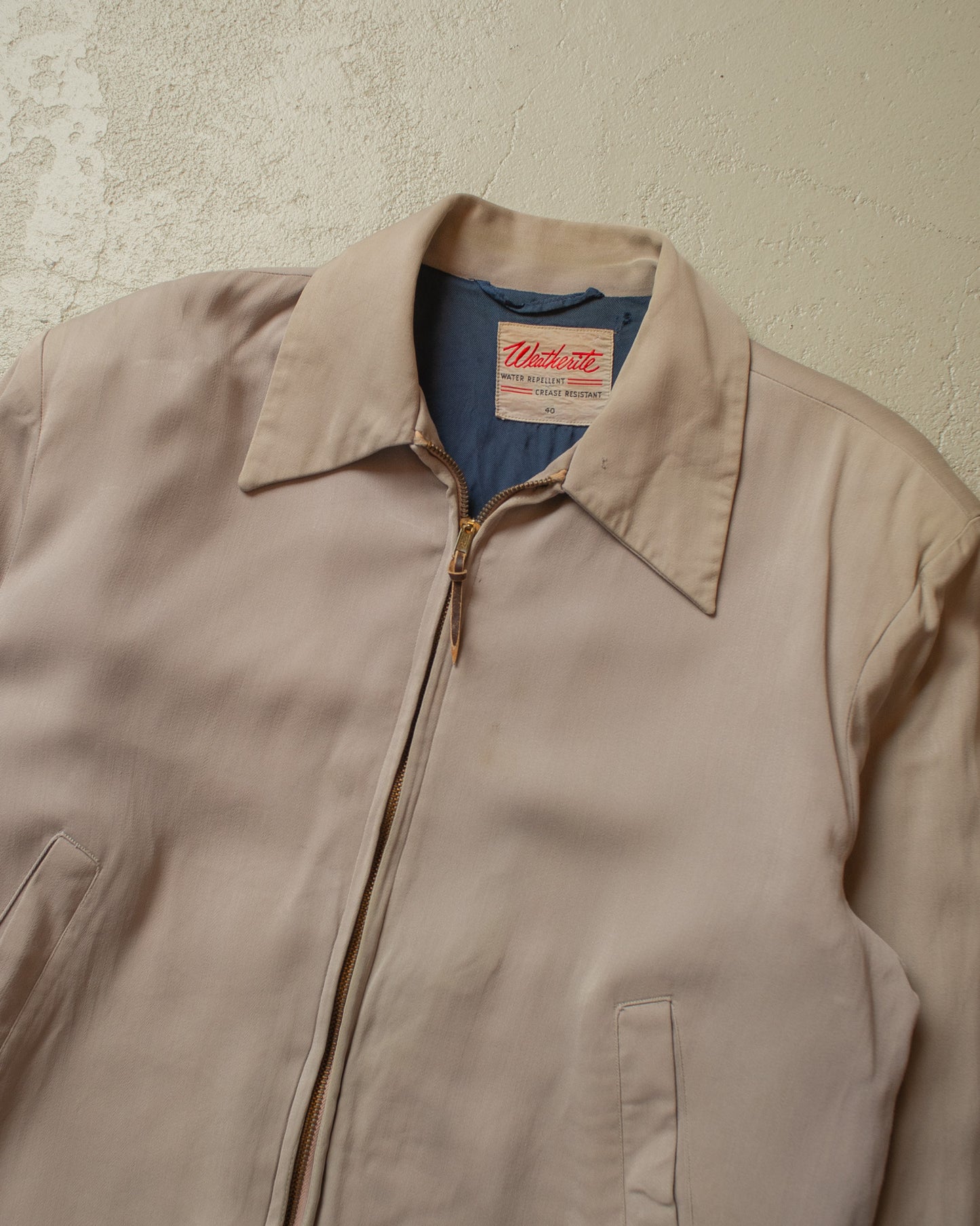 1950s/60s Weatherite Gabardine Jacket beige - M/L