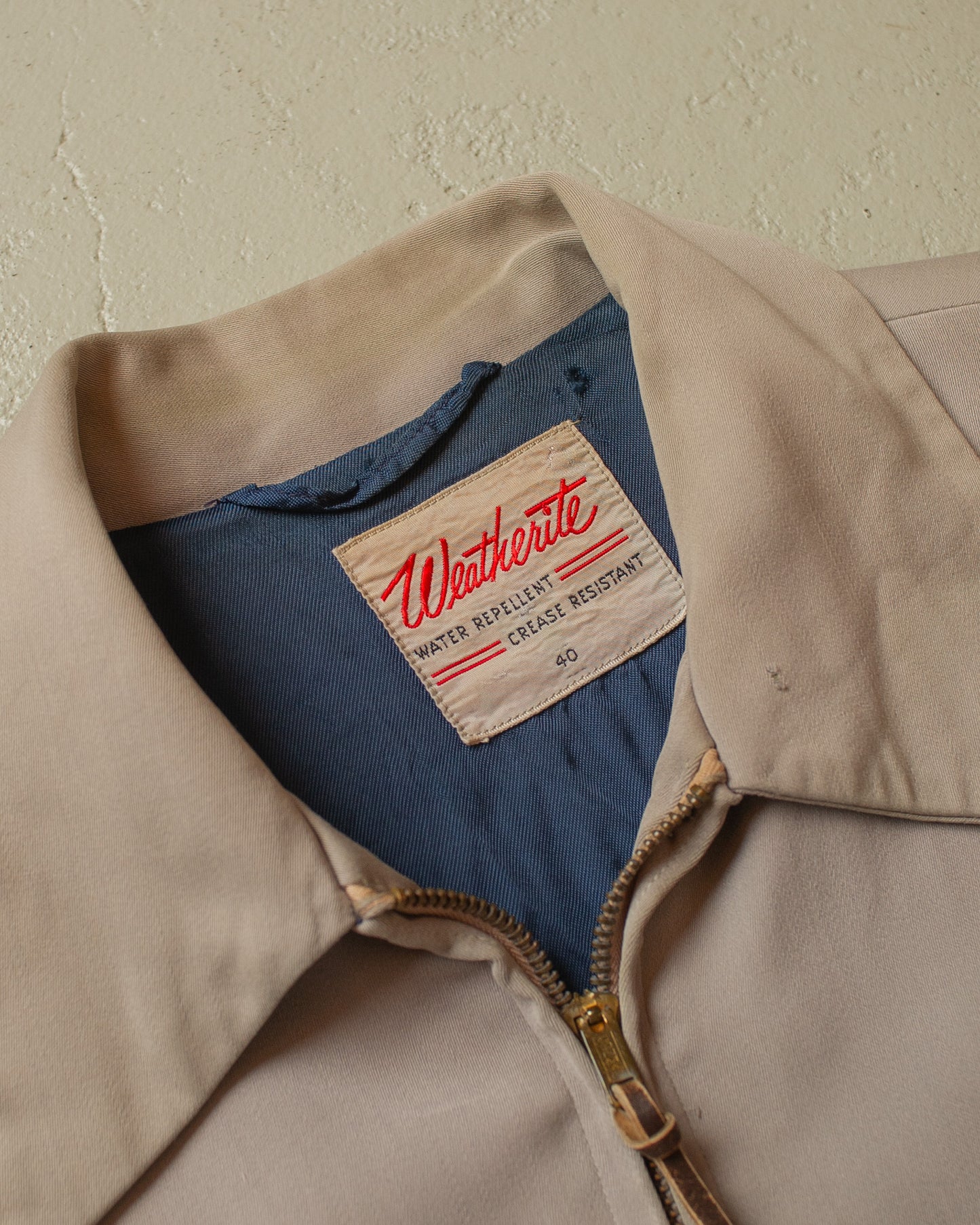 1950s/60s Weatherite Gabardine Jacket beige - M/L