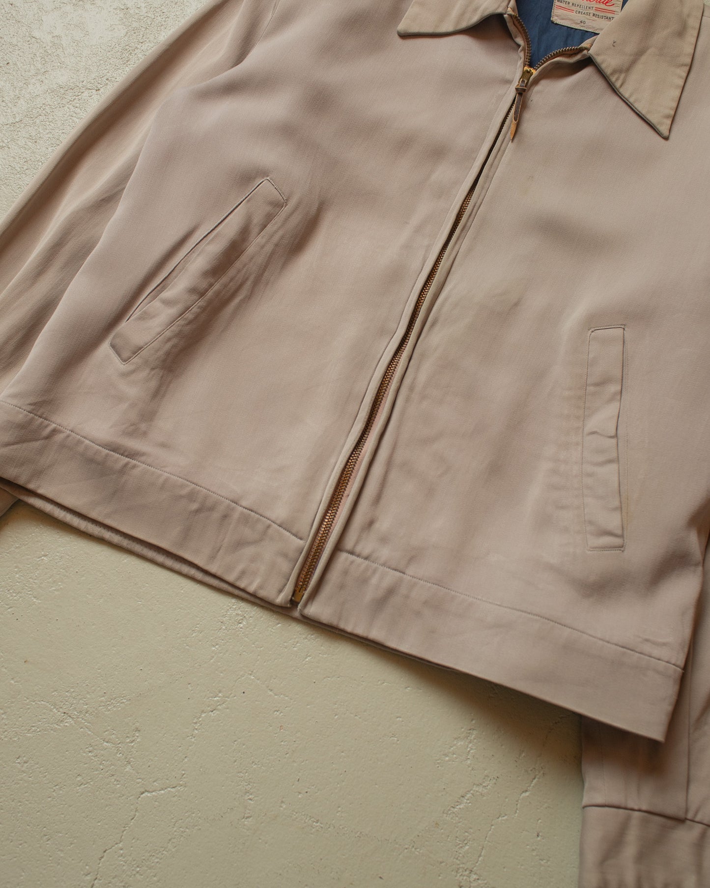 1950s/60s Weatherite Gabardine Jacket beige - M/L