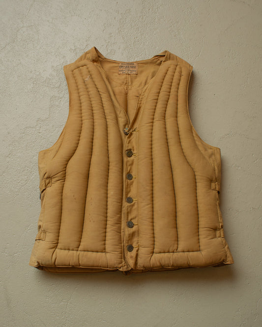 1930s/40s Miller Kapok US Army Life Save Vest beige - S/M