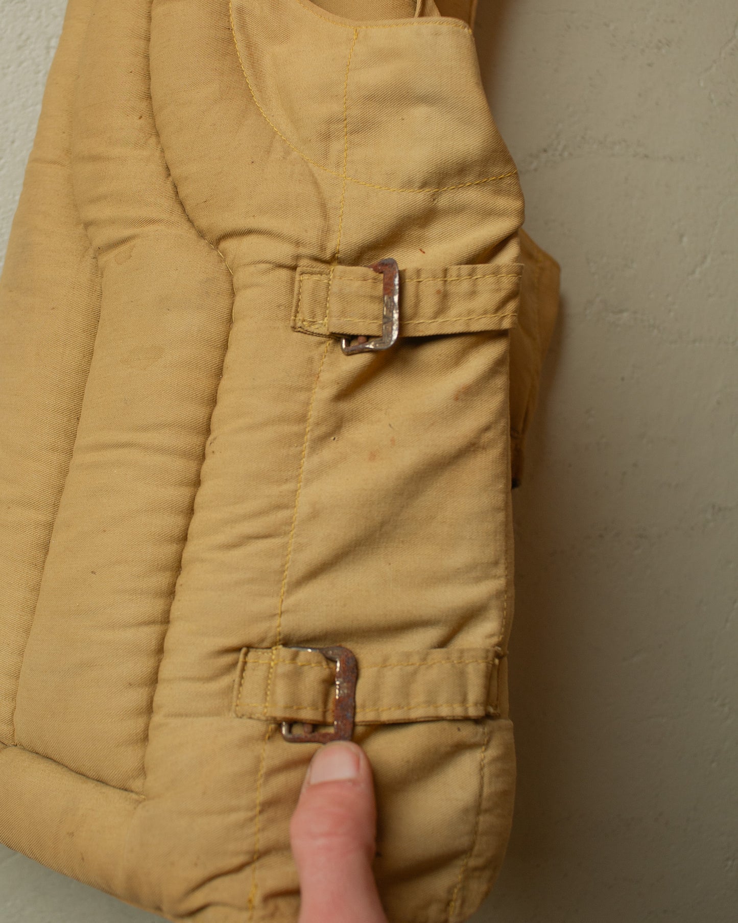 1930s/40s Miller Kapok US Army Life Save Vest beige - S/M