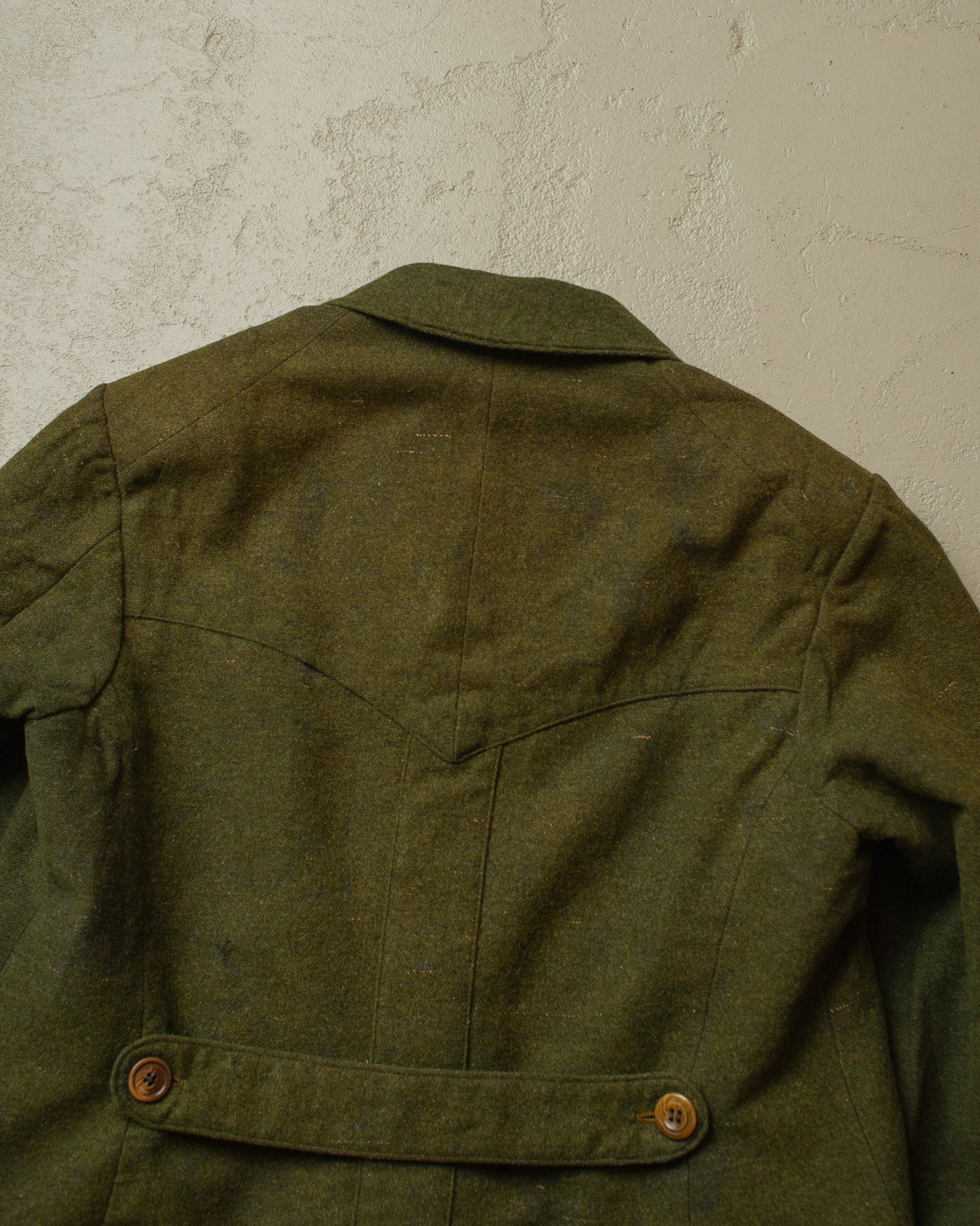 1930s Loden Wool Jacket green - S