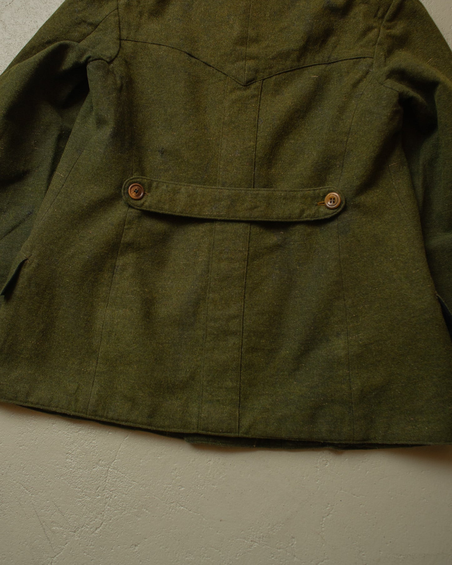1930s Loden Wool Jacket green - S