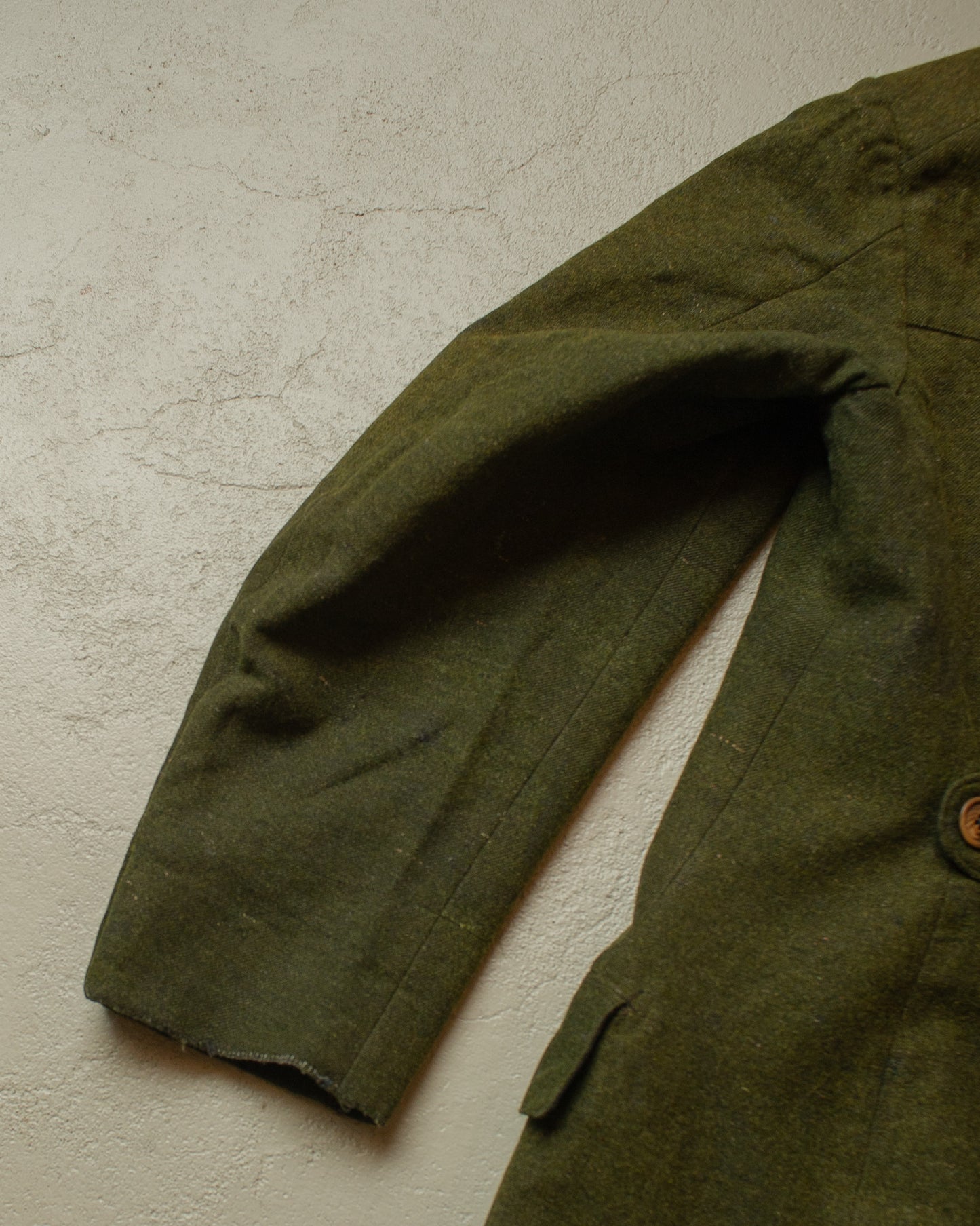 1930s Loden Wool Jacket green - S