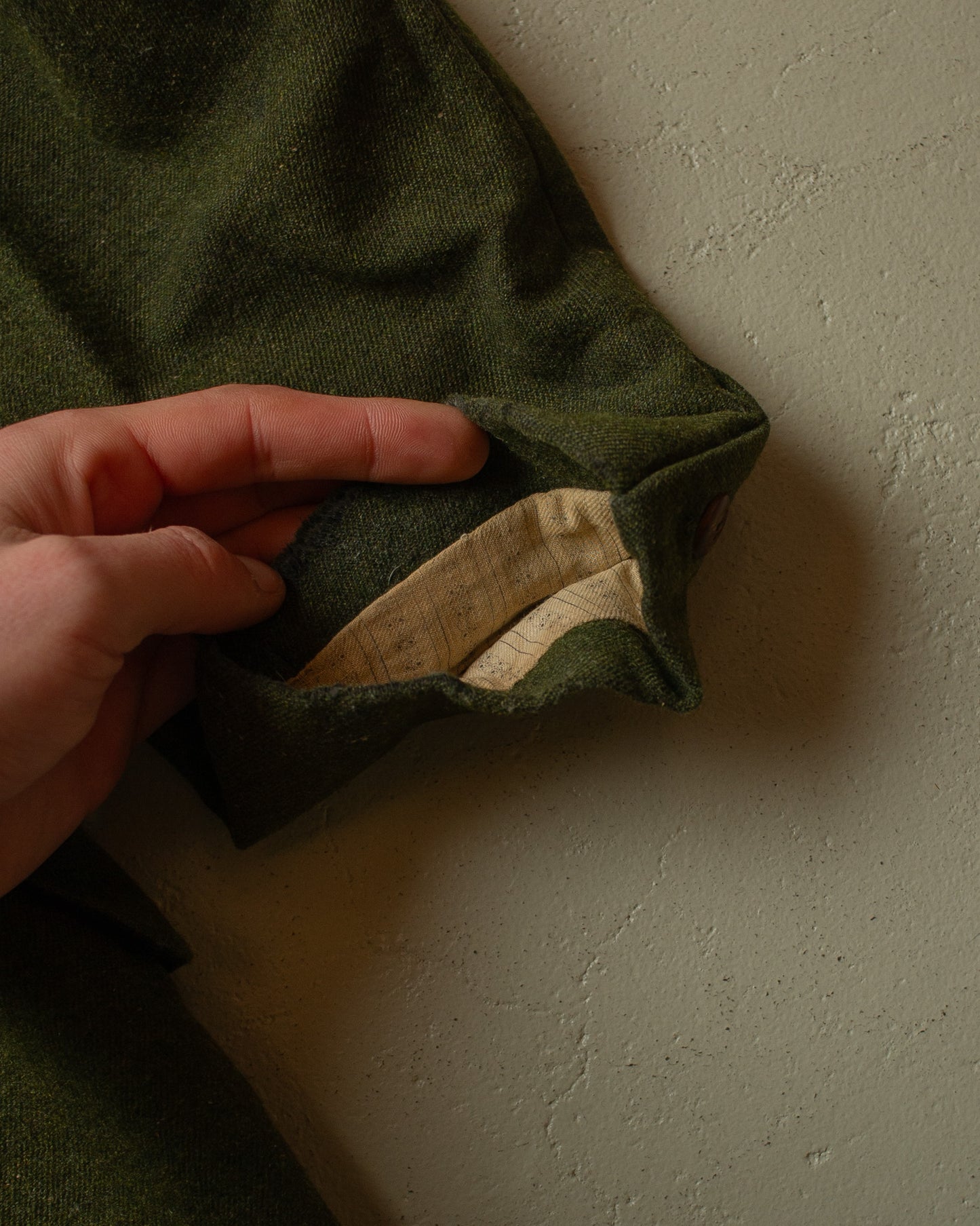 1930s Loden Wool Jacket green - S