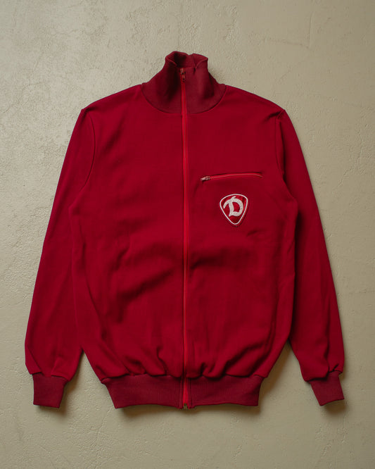1970s/80s SC Dynamo Berlin East German NVA Tracksuit burgundy - M