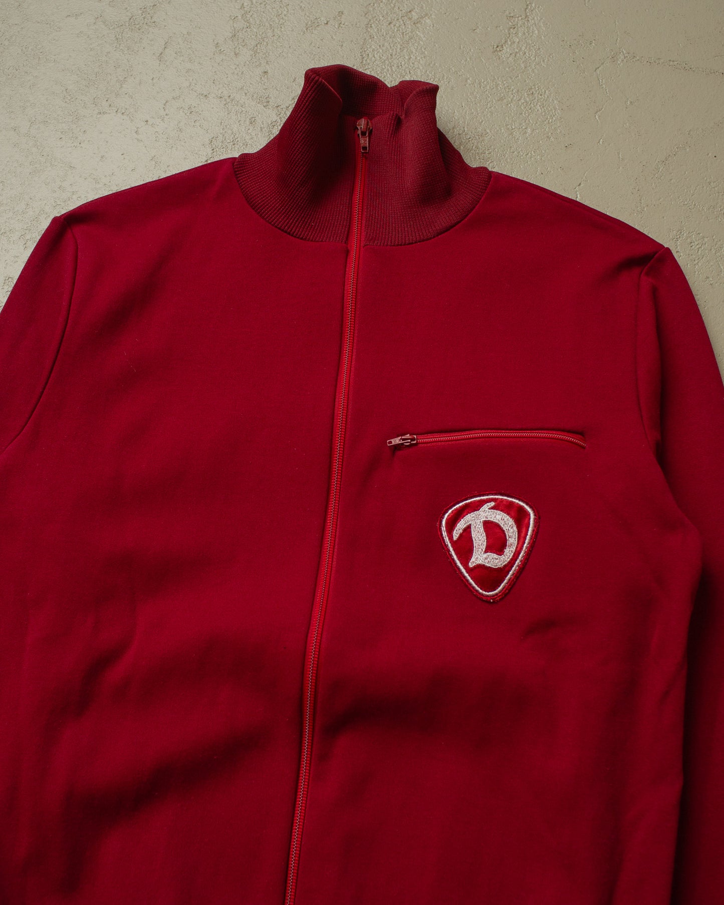 1970s/80s SC Dynamo Berlin East German NVA Tracksuit burgundy - M