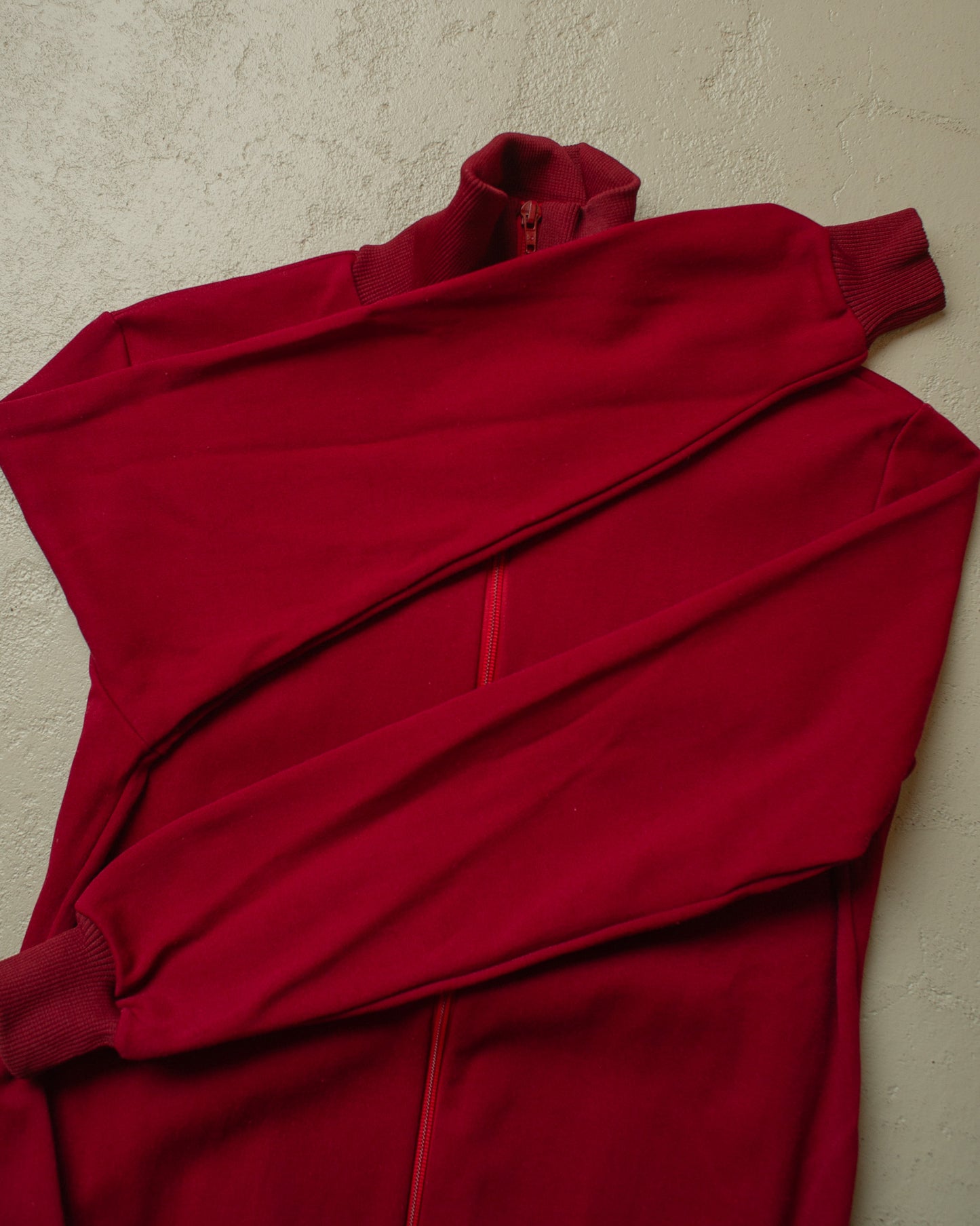 1970s/80s SC Dynamo Berlin East German NVA Tracksuit burgundy - M