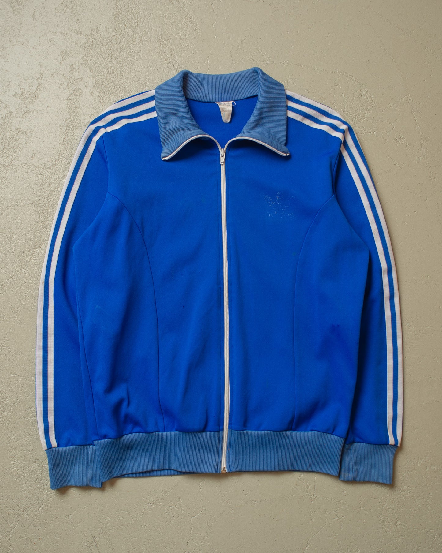 1980s Adidas Two Tone Track Jacket blue - L
