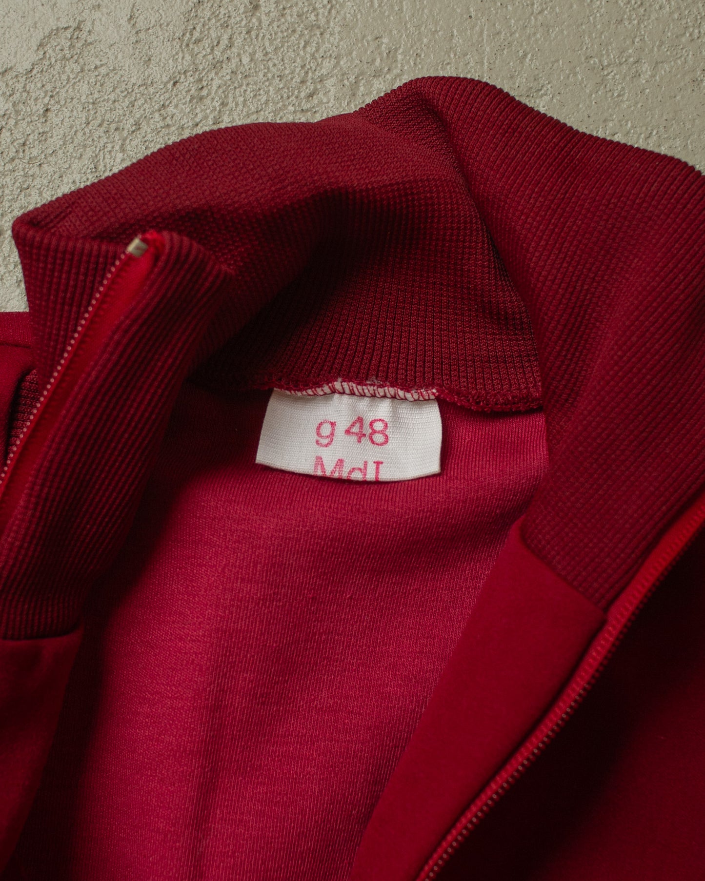 1970s/80s SC Dynamo Berlin East German NVA Tracksuit burgundy - M