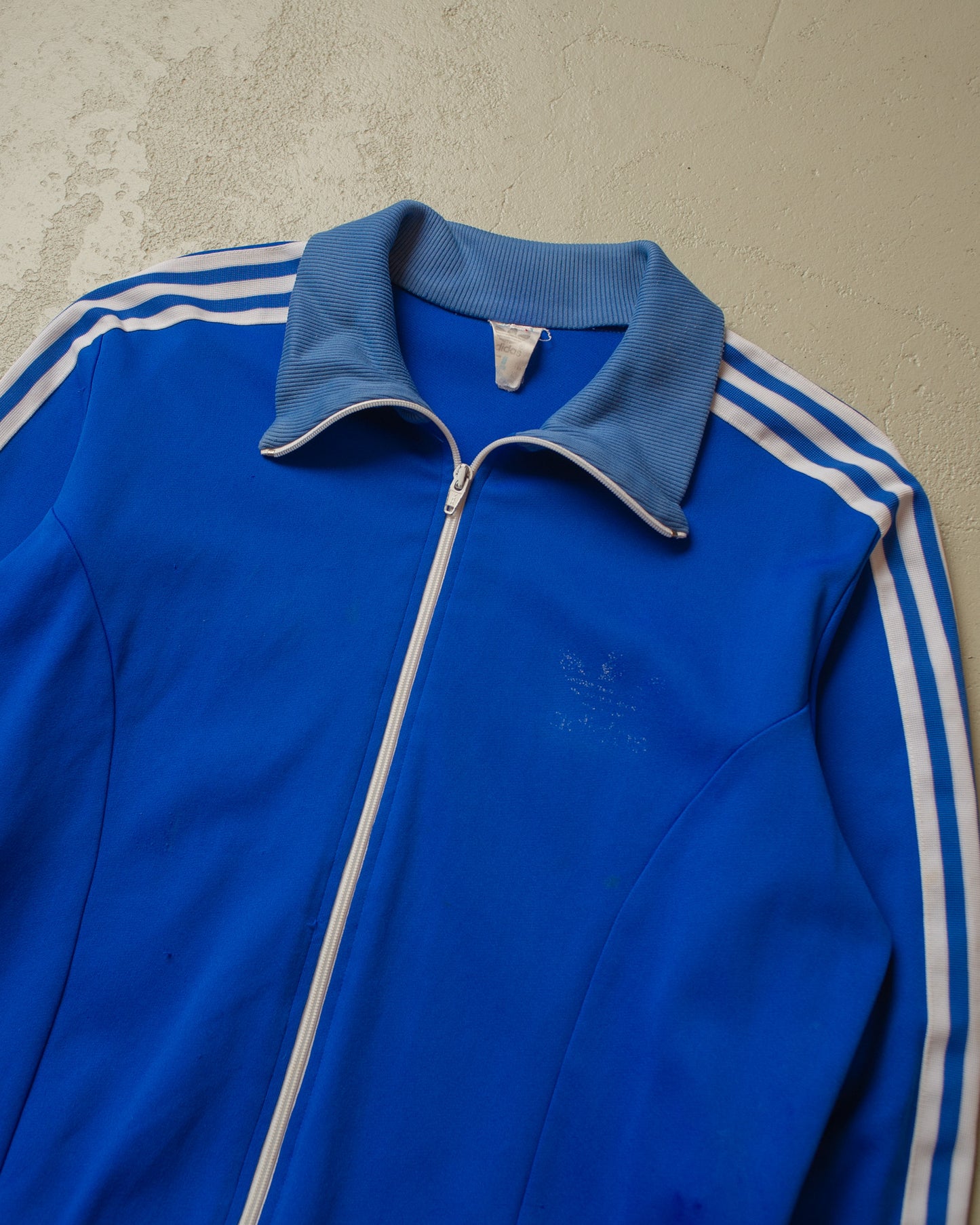 1980s Adidas Two Tone Track Jacket blue - L