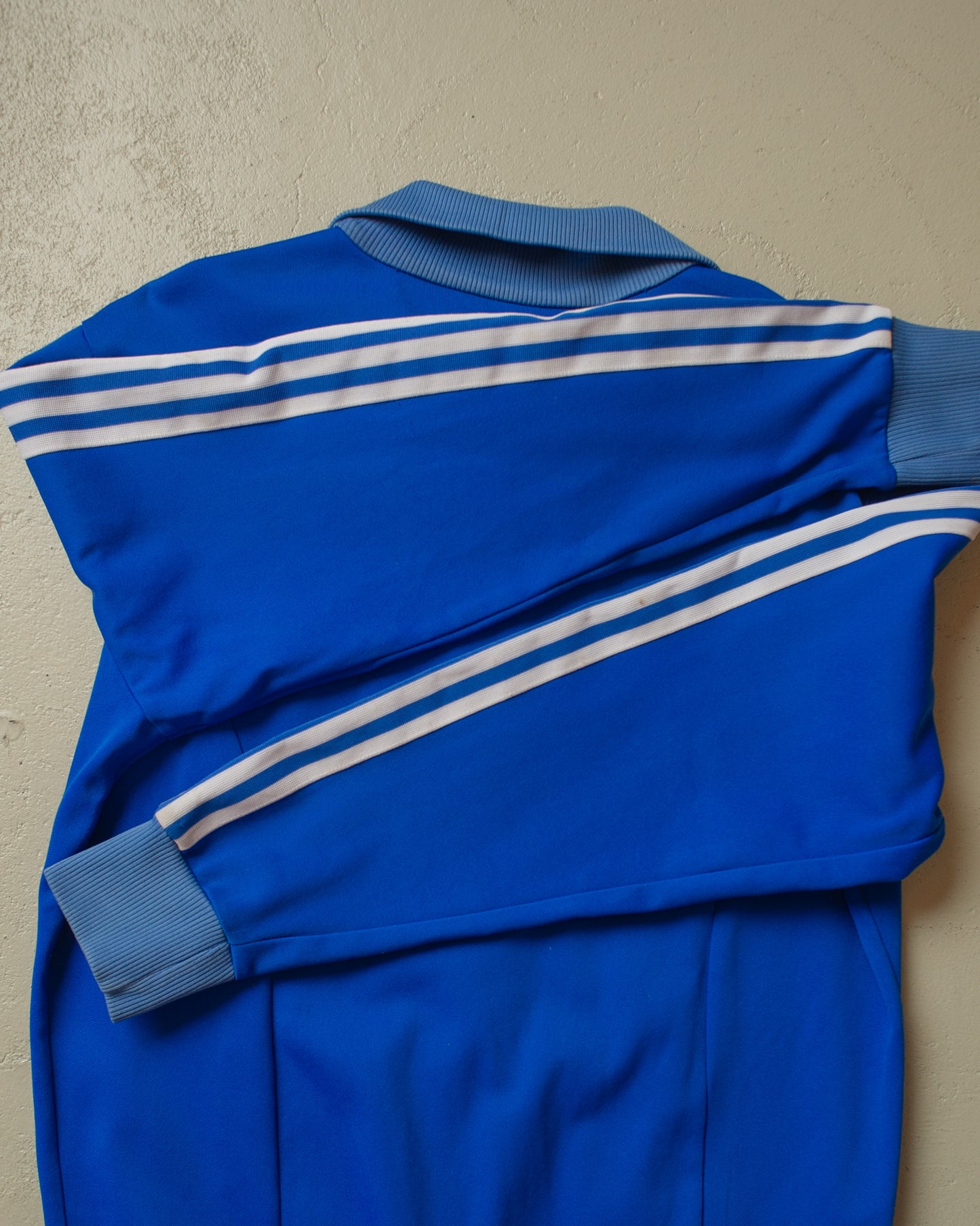 1980s Adidas Two Tone Track Jacket blue - L